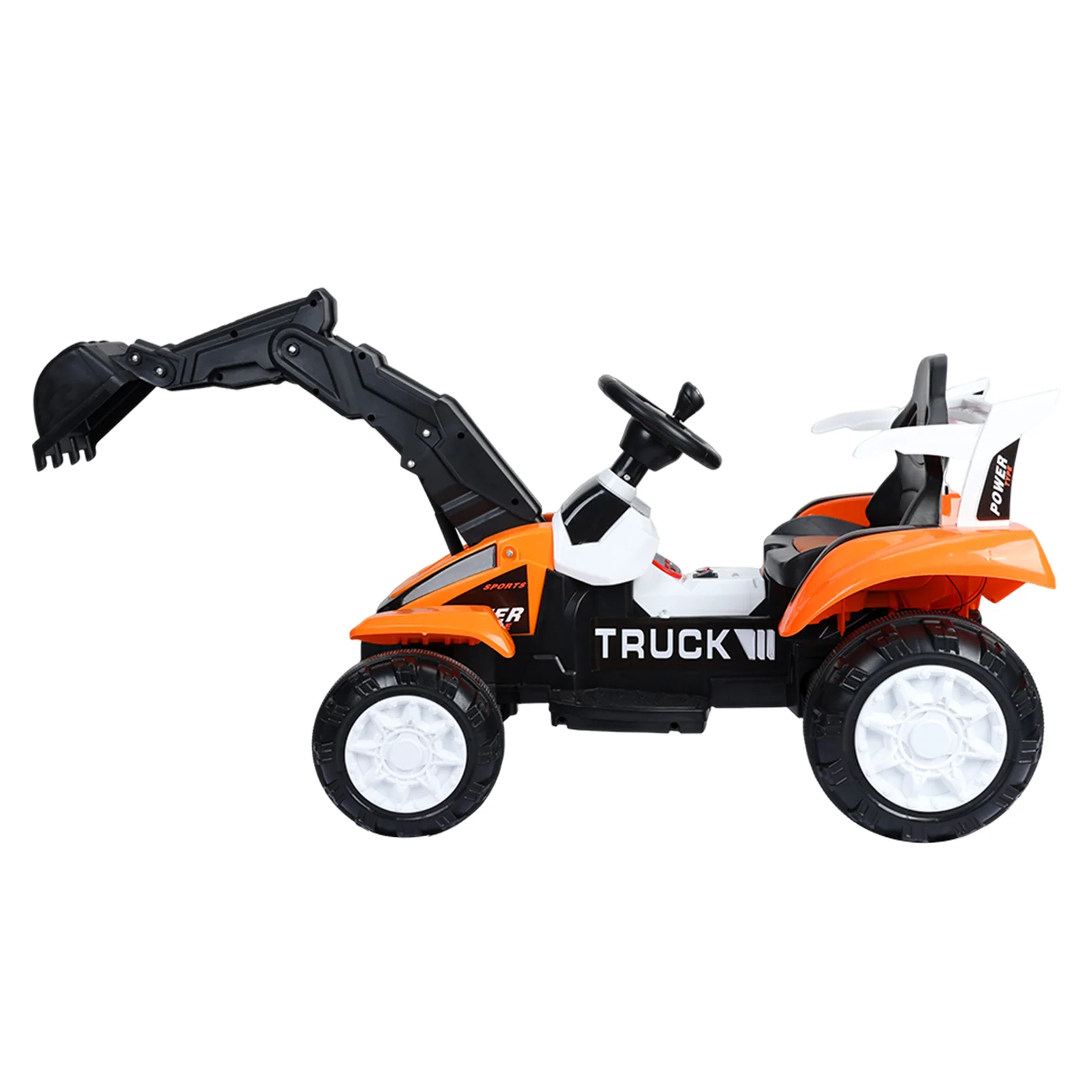 Battery-Powered Electric Red Digger Construction Vehicle Toy for Kids - Image 9