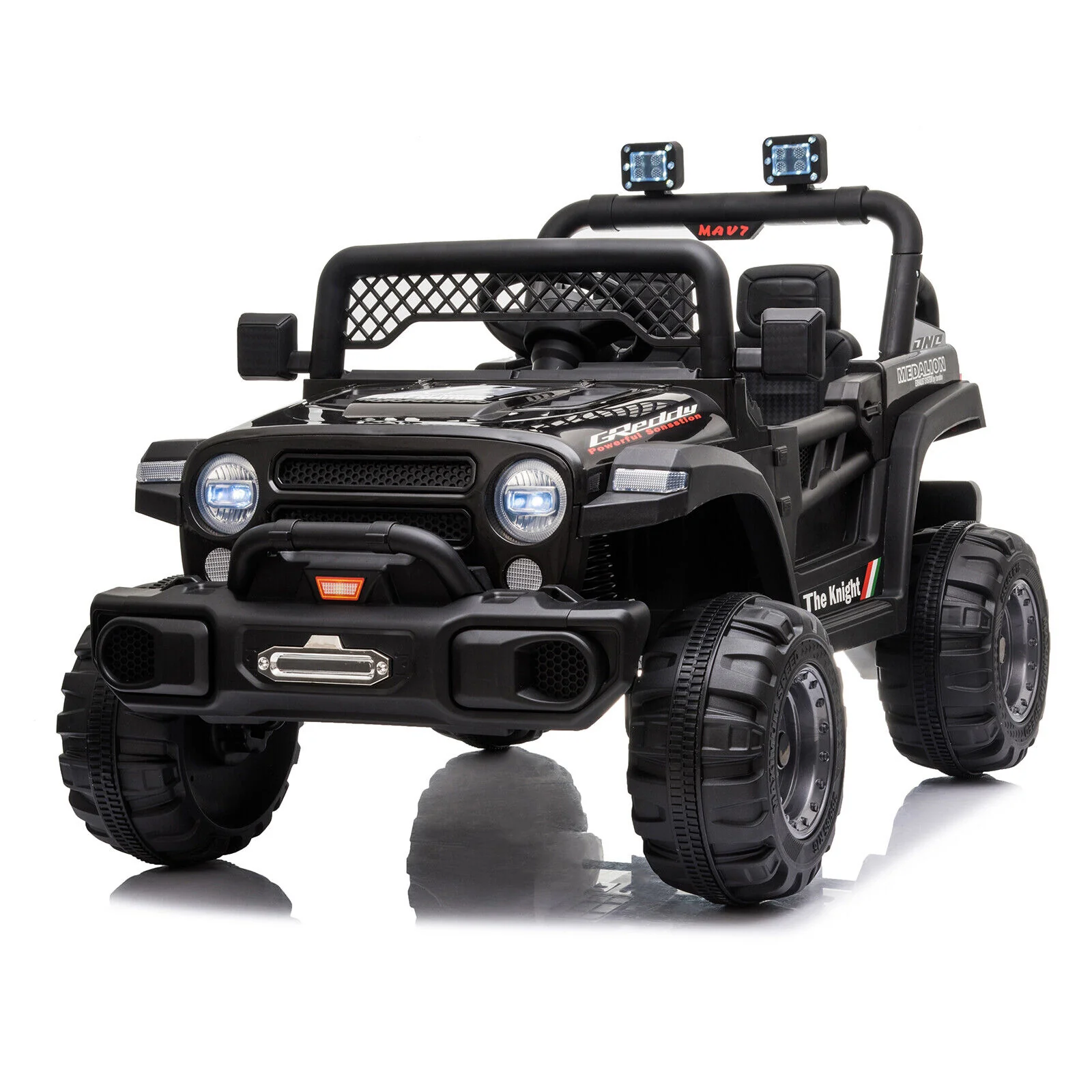 BBH-016 Dual Drive 12V 4.5A.h 2.4G Remote Control Off-Road Vehicle in Black - Image 4