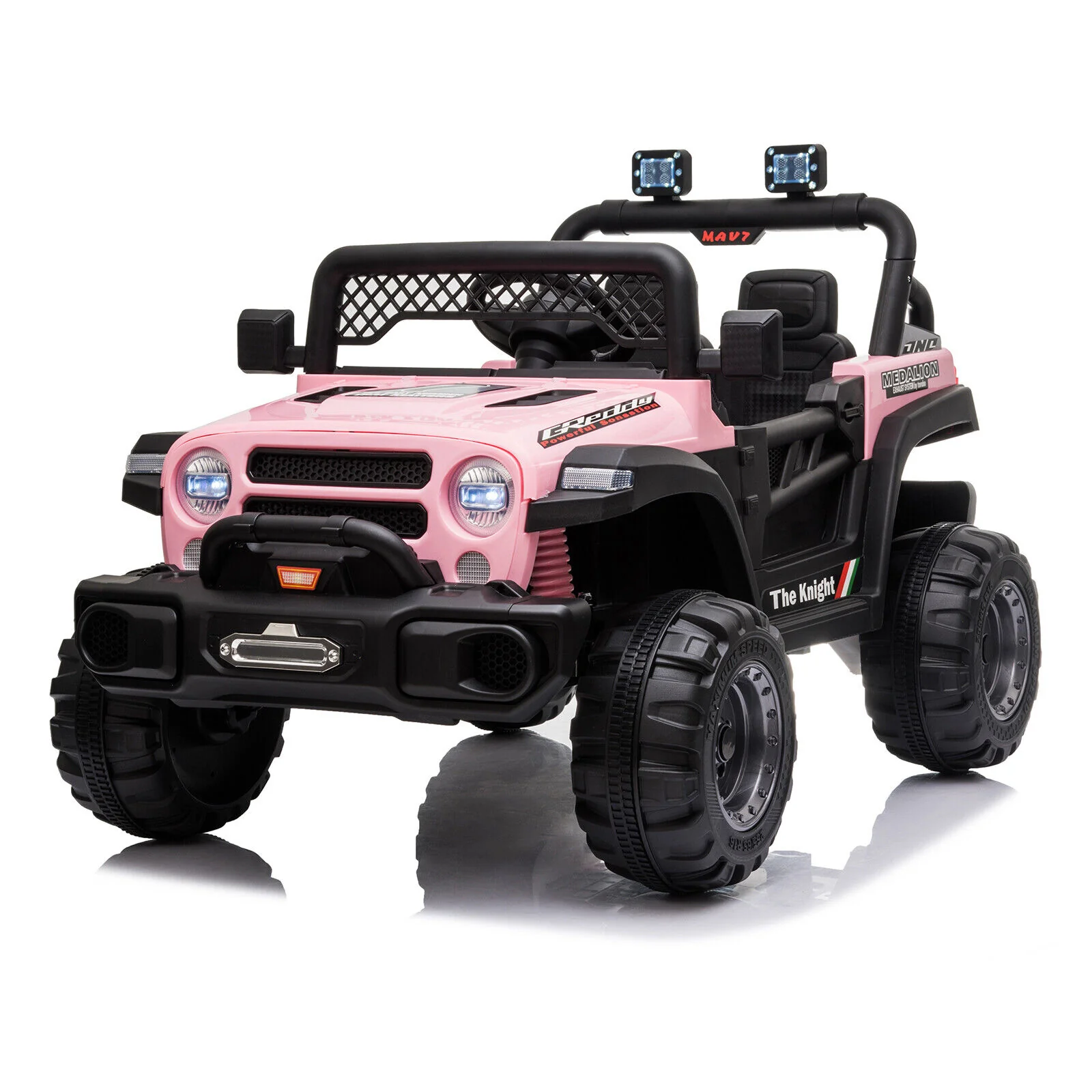BBH-016 Dual Drive 12V 4.5A.h 2.4G Remote Control Pink Off-Road Vehicle - Image 6