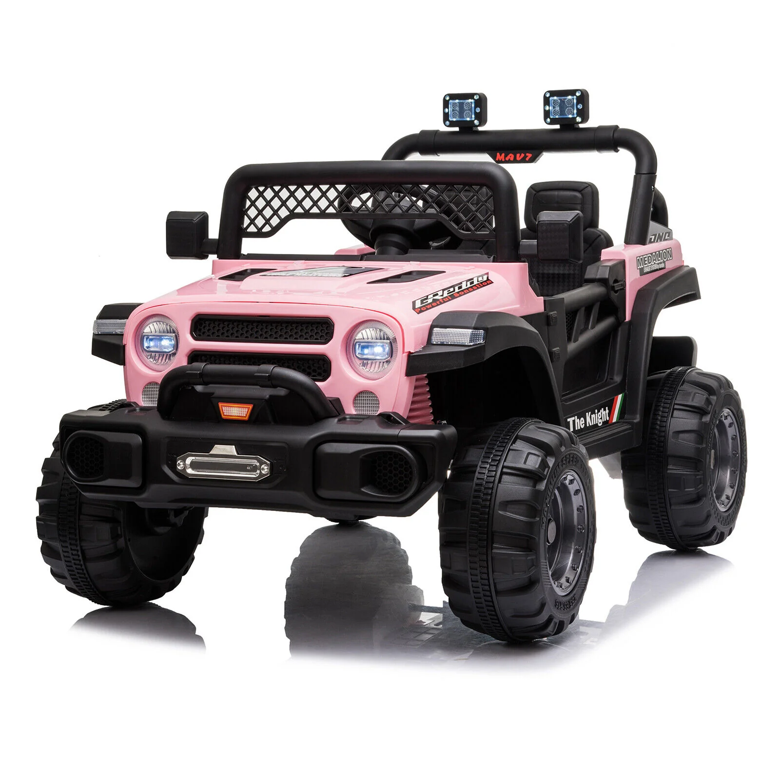 BBH-016 Dual Drive 12V 4.5A.h 2.4G Remote Control Pink Off-Road Vehicle - Image 7