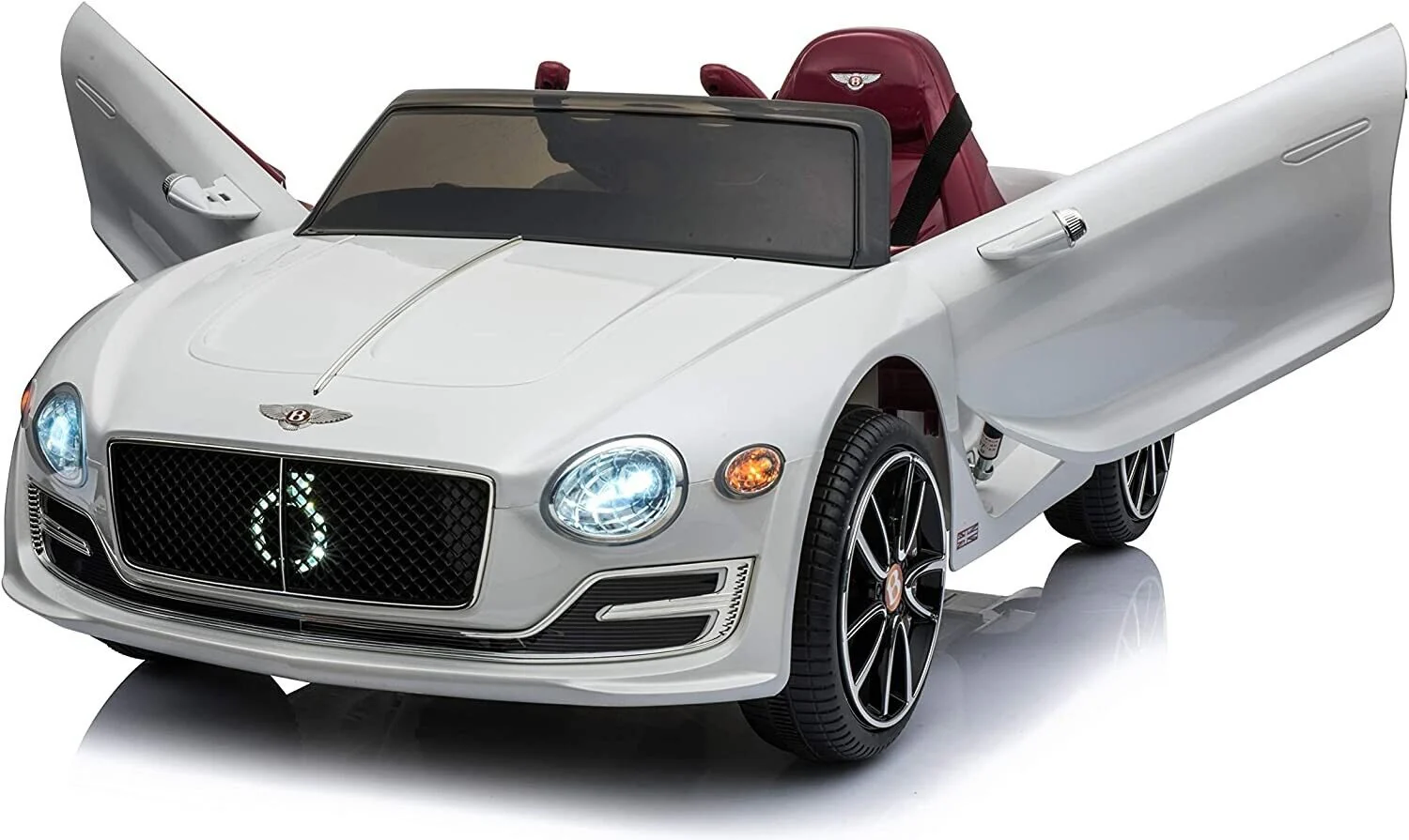 Bentley Licensed 12V Electric Ride On Car for Kids - White - Image 4