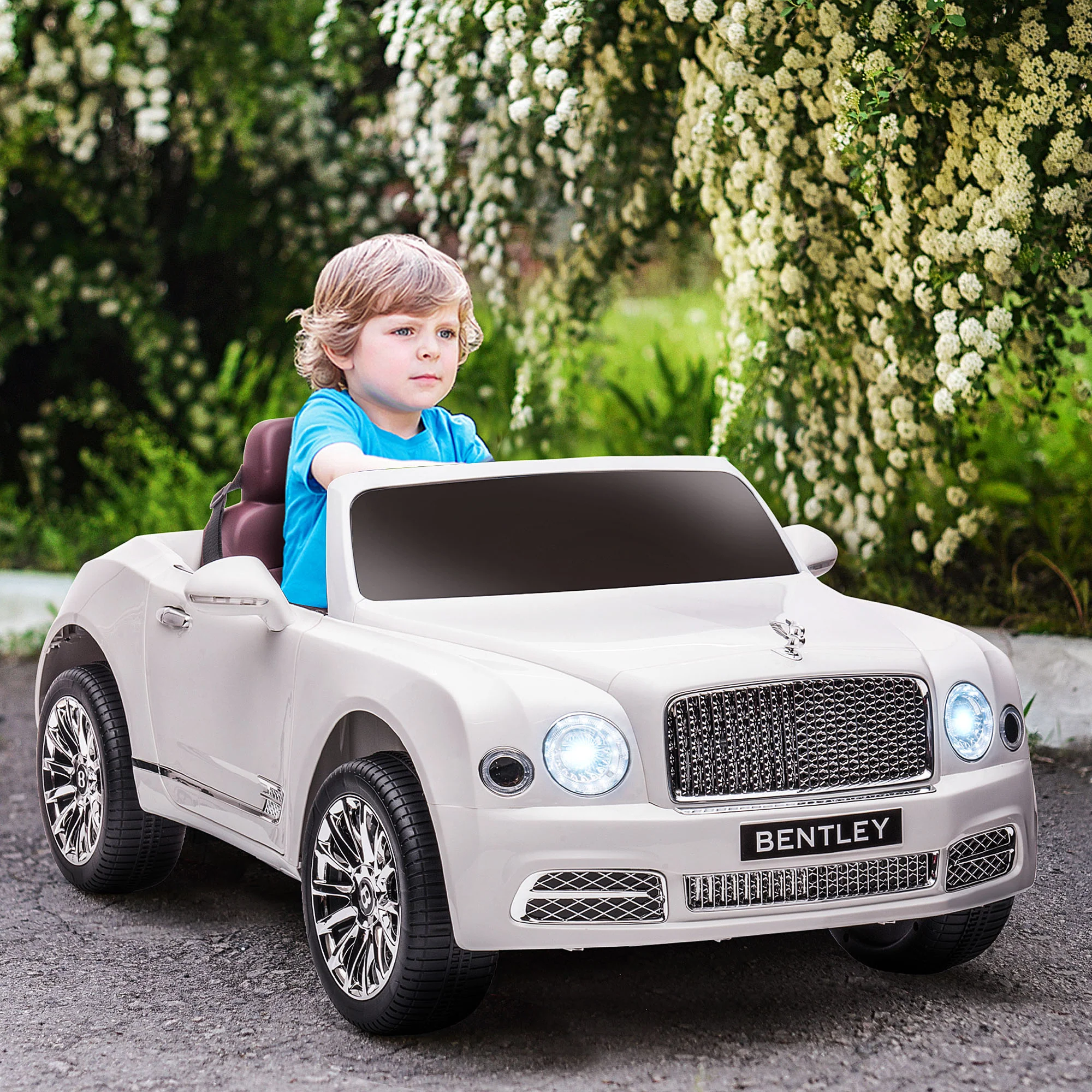 Bentley Mulsanne 12V Electric Ride On Car with LED Lights and MP3 Player - Image 13