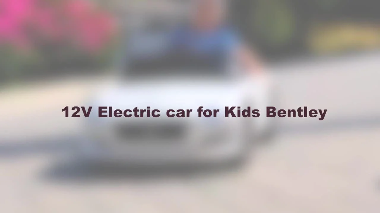 BENTLEY Style 12V Electric Kids Ride On Car Racer with Double Seats Control in Black - Image 2