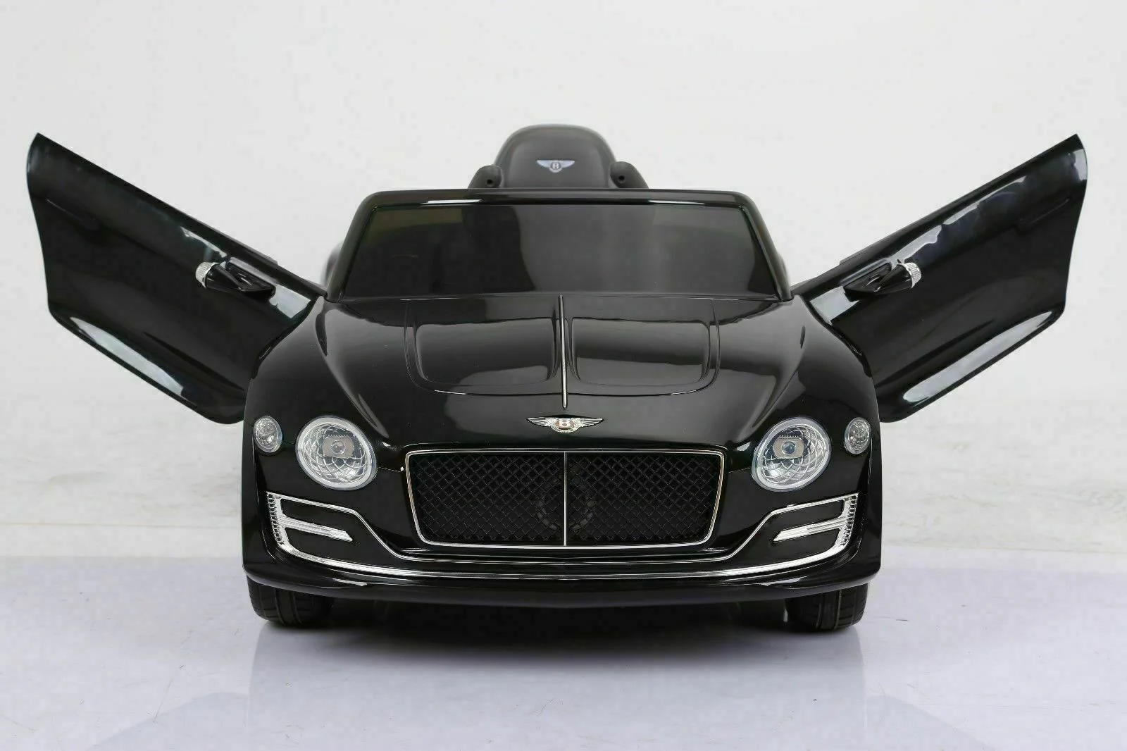 Bentley Style 12V Kids Ride On Car with Remote Control - Black/White - Image 4