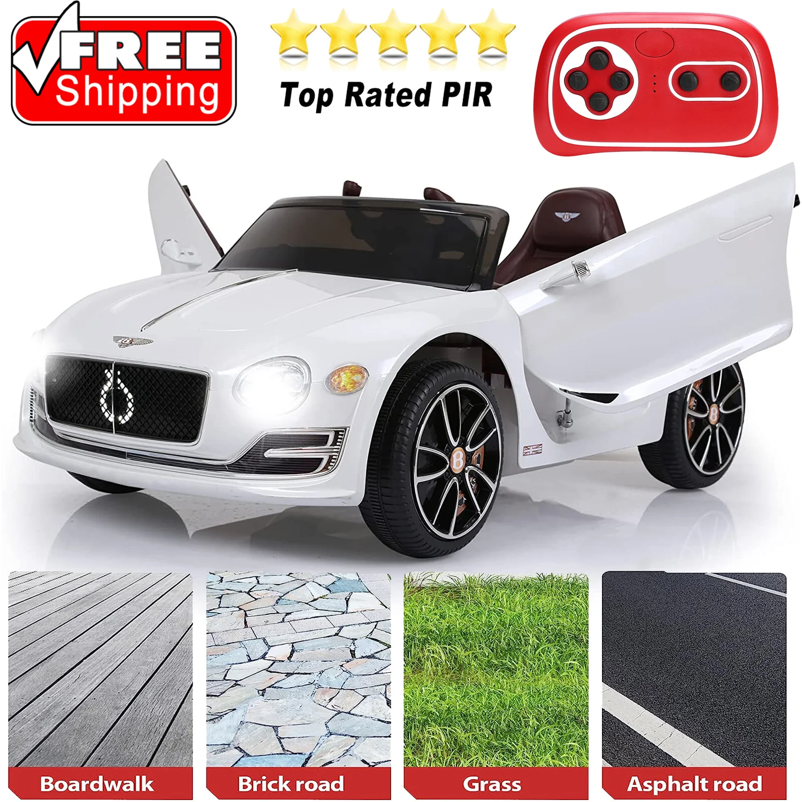 12V Licensed Bentley Kids Ride-On Car with Remote Control MP3 and USB