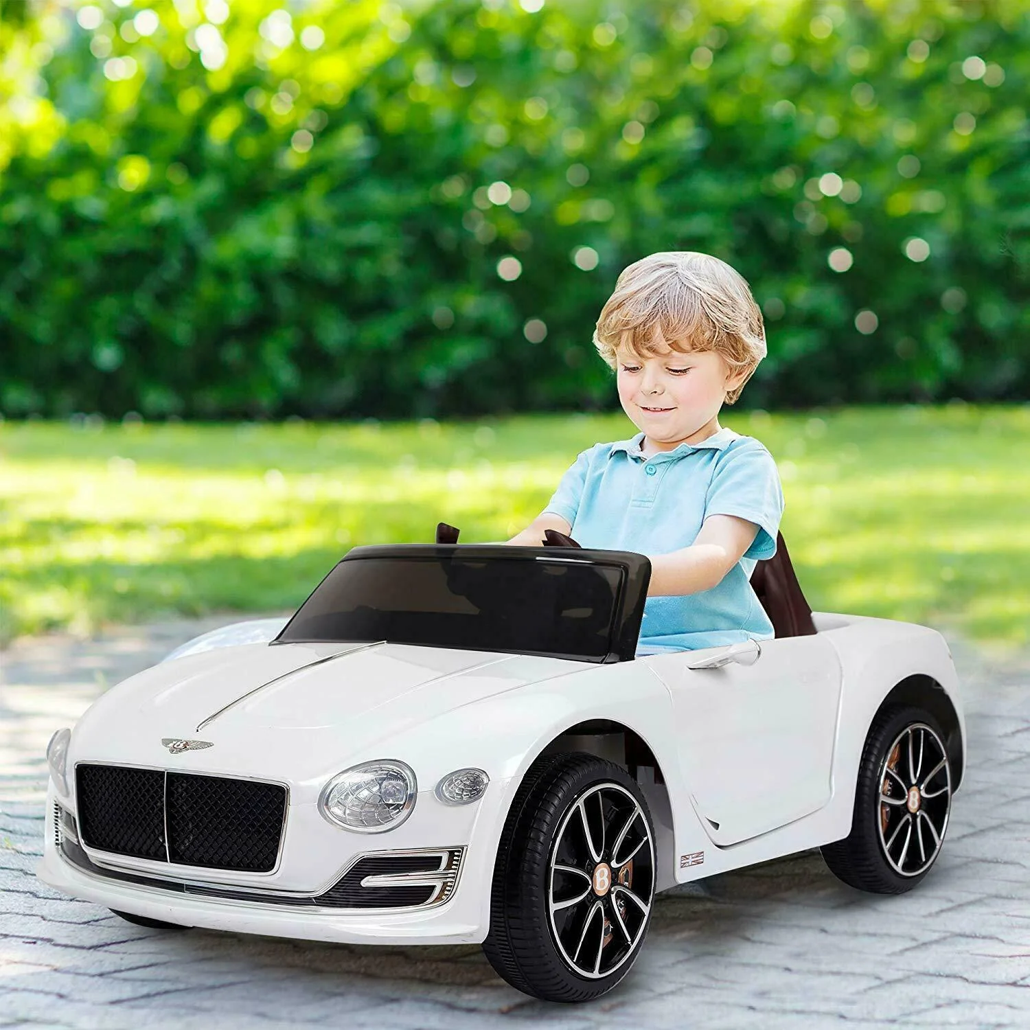 12V Electric Ride-On Car for Kids with Battery and Leather Seat - Image 3