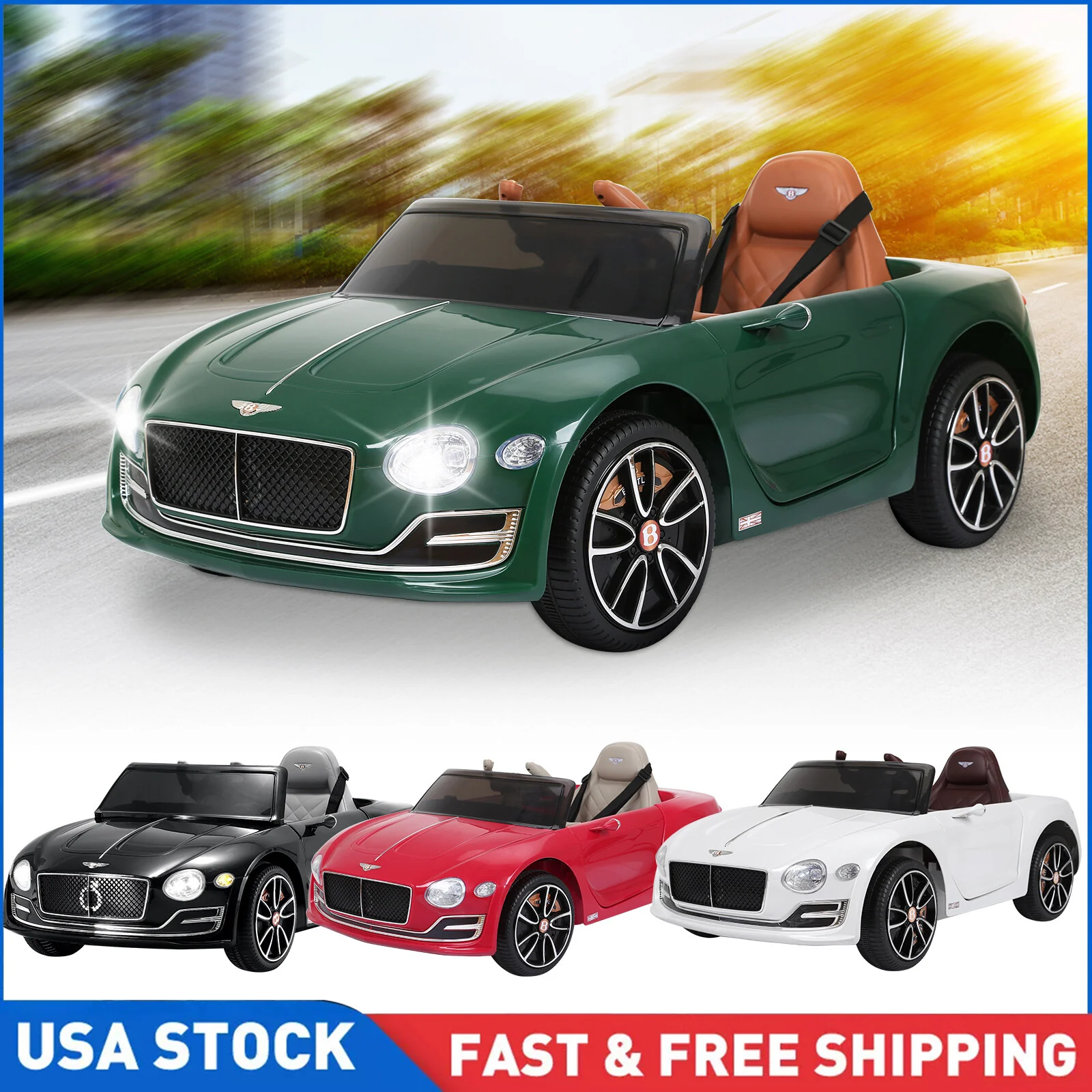 12V Electric Kids Ride-On Car with Remote Control, LED Lights, and MP3 Player - Image 13