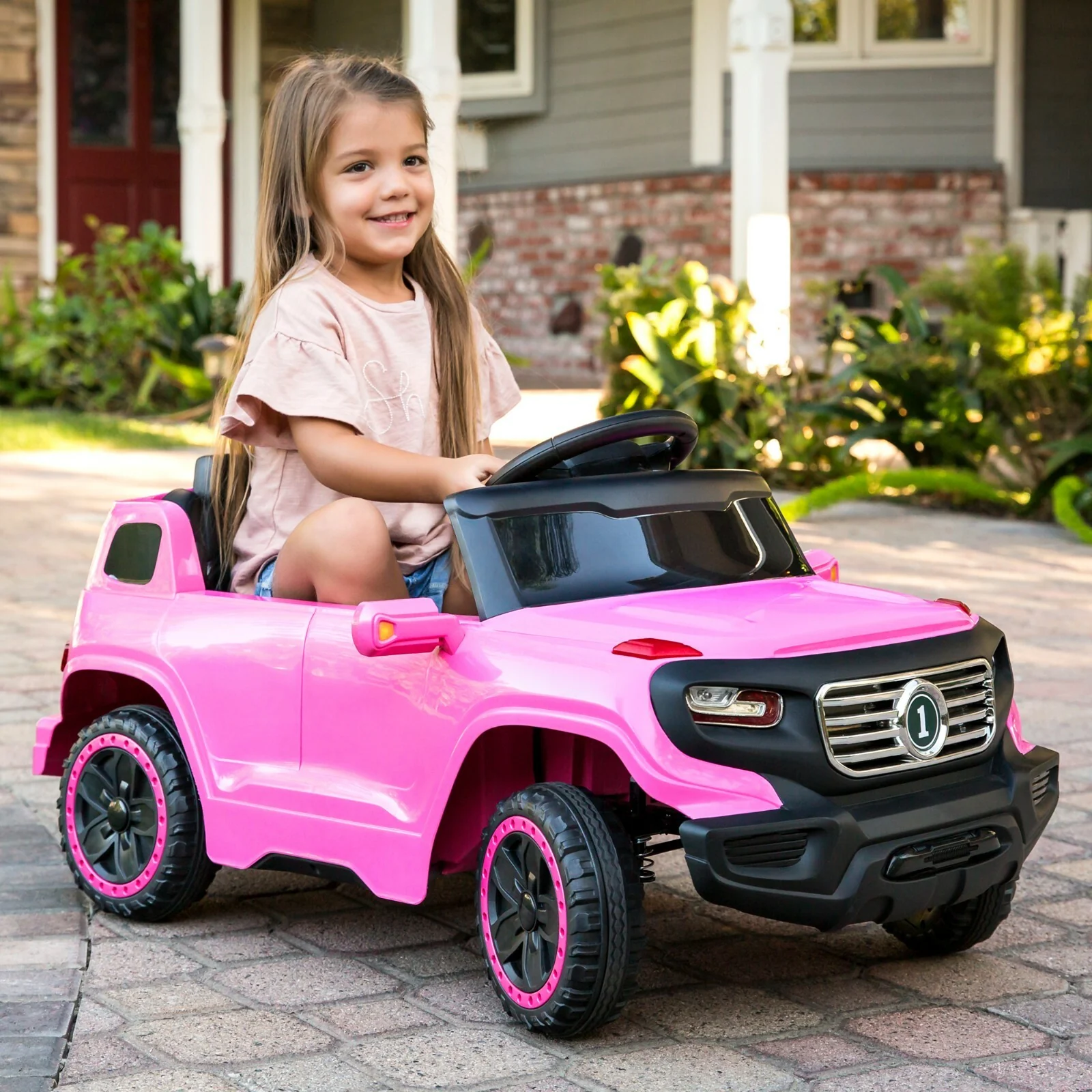 6V Kids Ride-On Truck with Parent Remote Control, 3 Speeds and LED Lights - Image 2