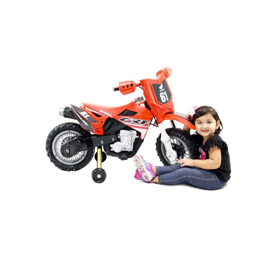 Honda CRF250R 6V Red Ride-On Dirt Bike - Image 4