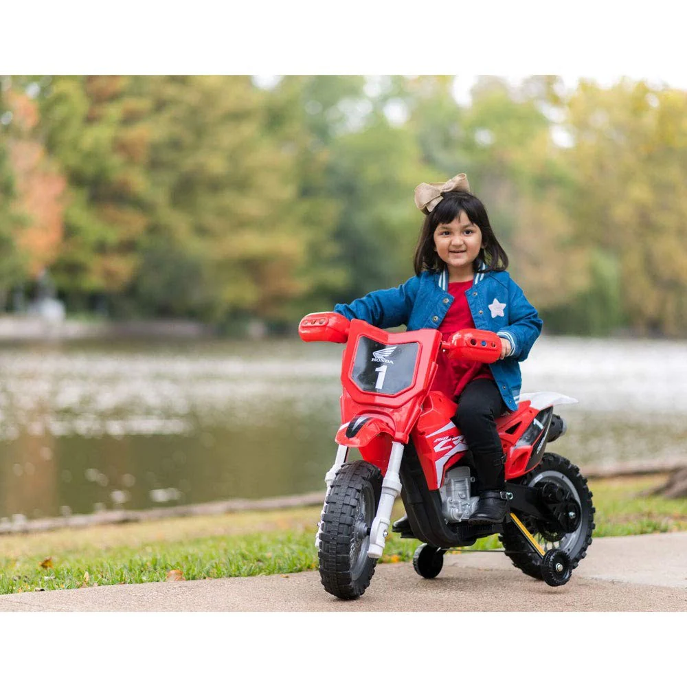 Honda CRF250R 6V Red Ride-On Dirt Bike - Image 7