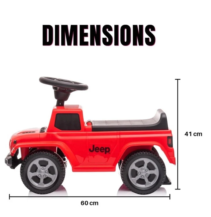 Red Ride-On Jeep Gladiator Push Car Combo with Damaged Box - Image 9