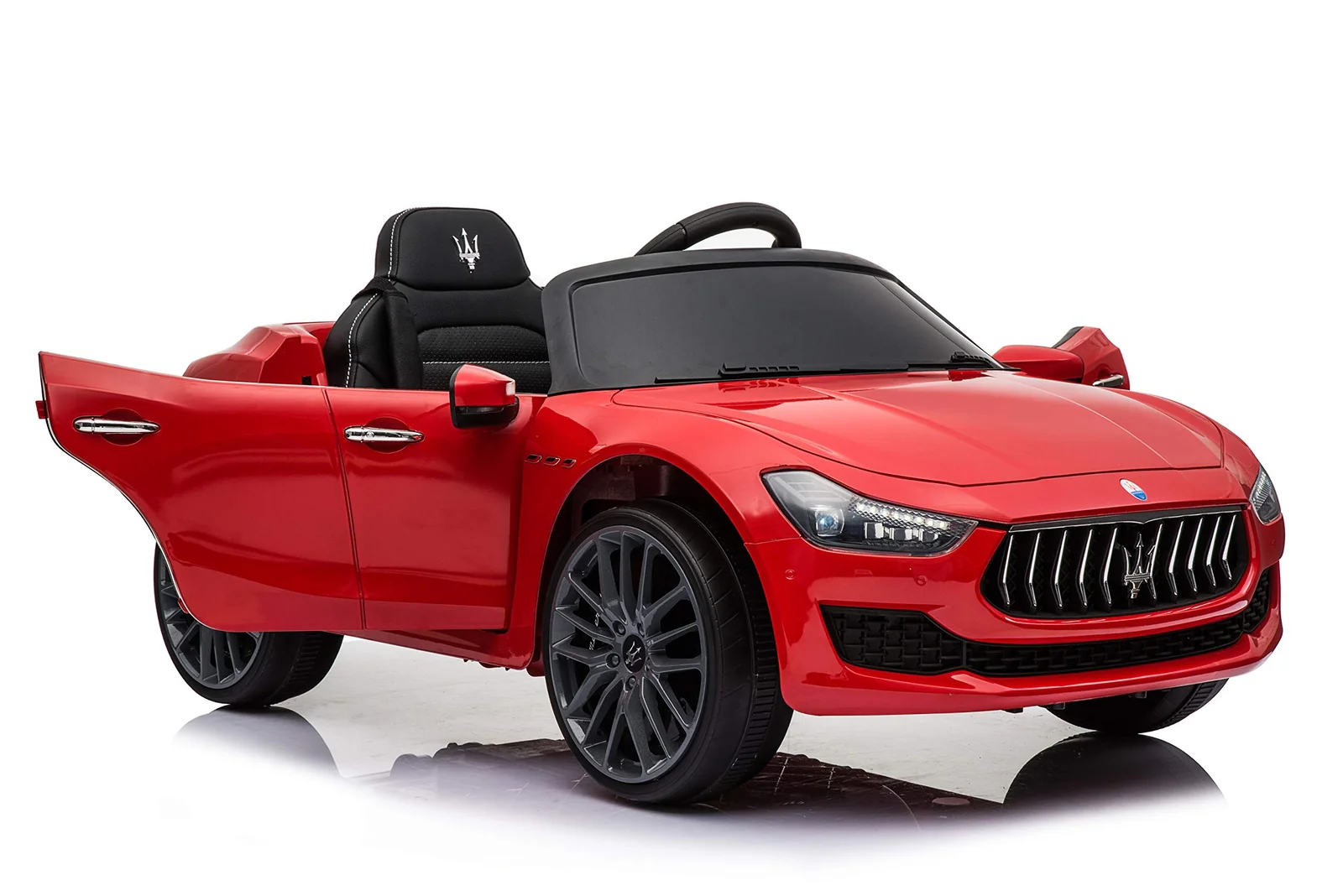 12V Red Ride-On Maserati Ghibli Car for Kids - Image 5