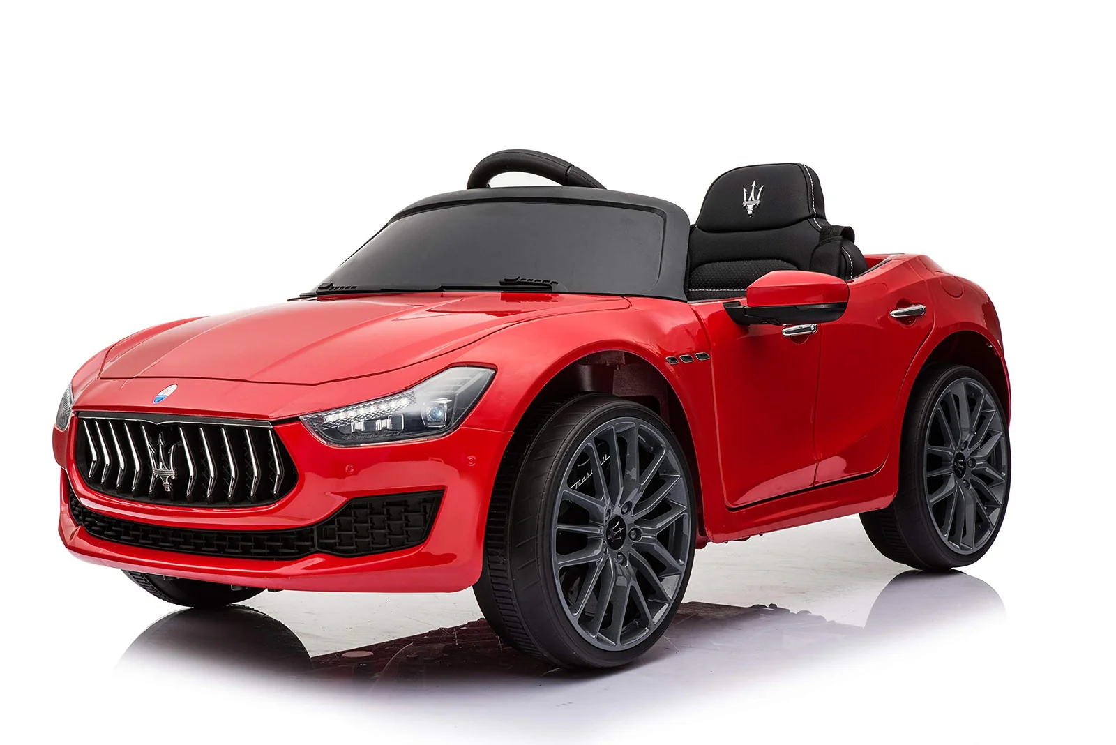 12V Red Ride-On Maserati Ghibli Car for Kids - Image 6