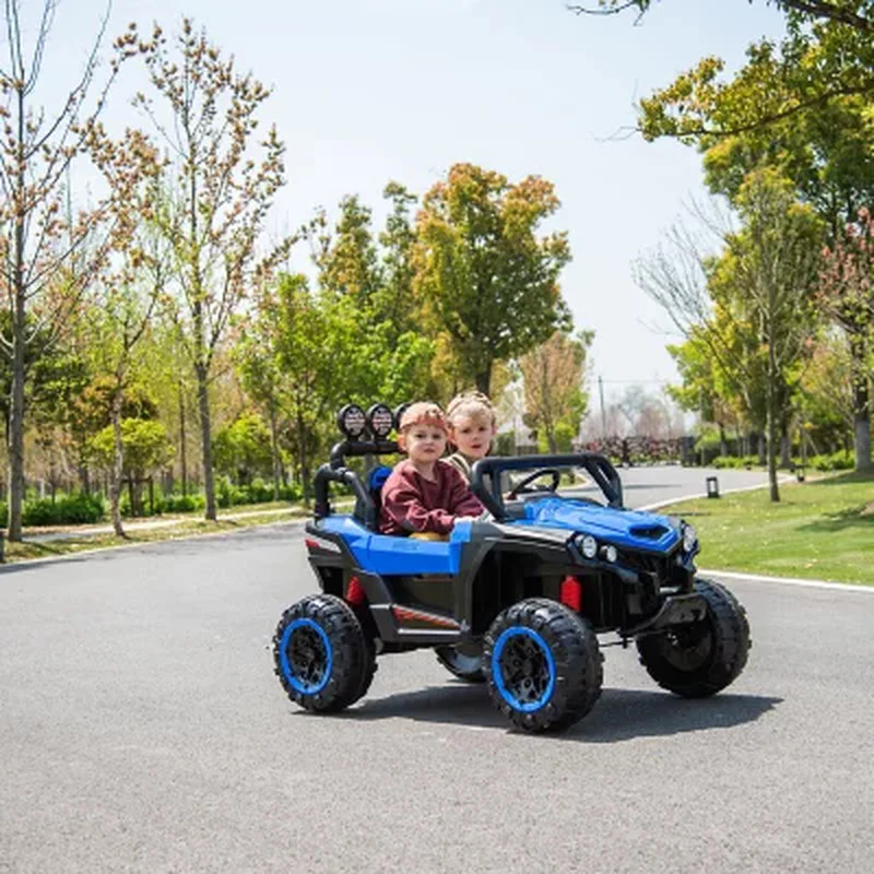 12V Kids UTV Rover Ride-On Car with LED Lights and Safety Belt - Image 5