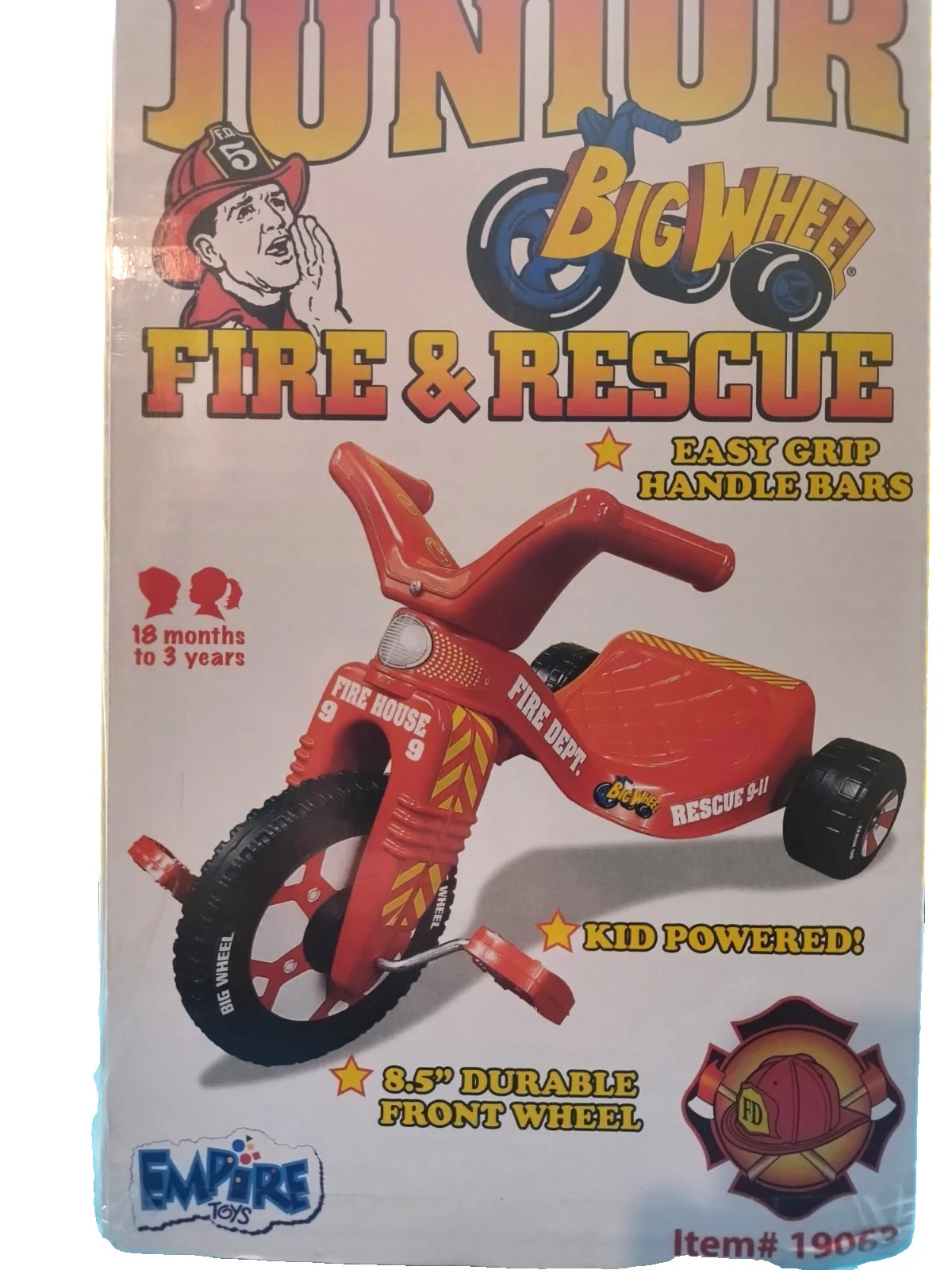 Junior Fire and Rescue Trike for Ages 18 Months to 5 Years - Image 9