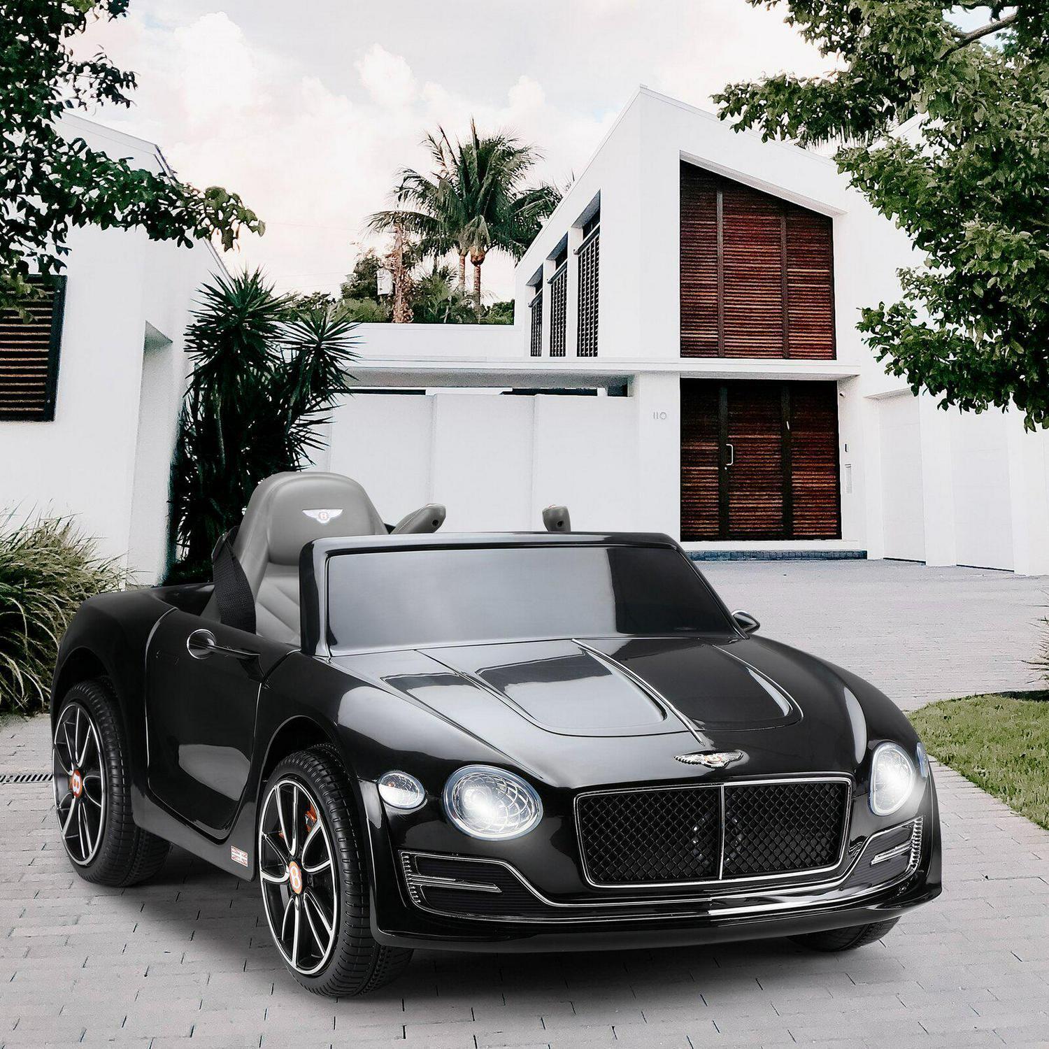 Black Bentley 12V Ride-On Car with Parental Remote Control - 2 Speeds for Ages 3-6 - Image 3