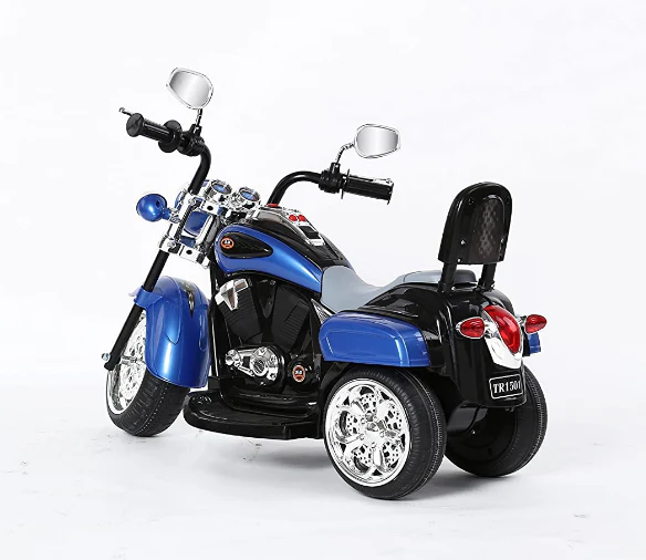 Blue 1-3 Year Old Kids' Motorcycle with Wheels - Image 6