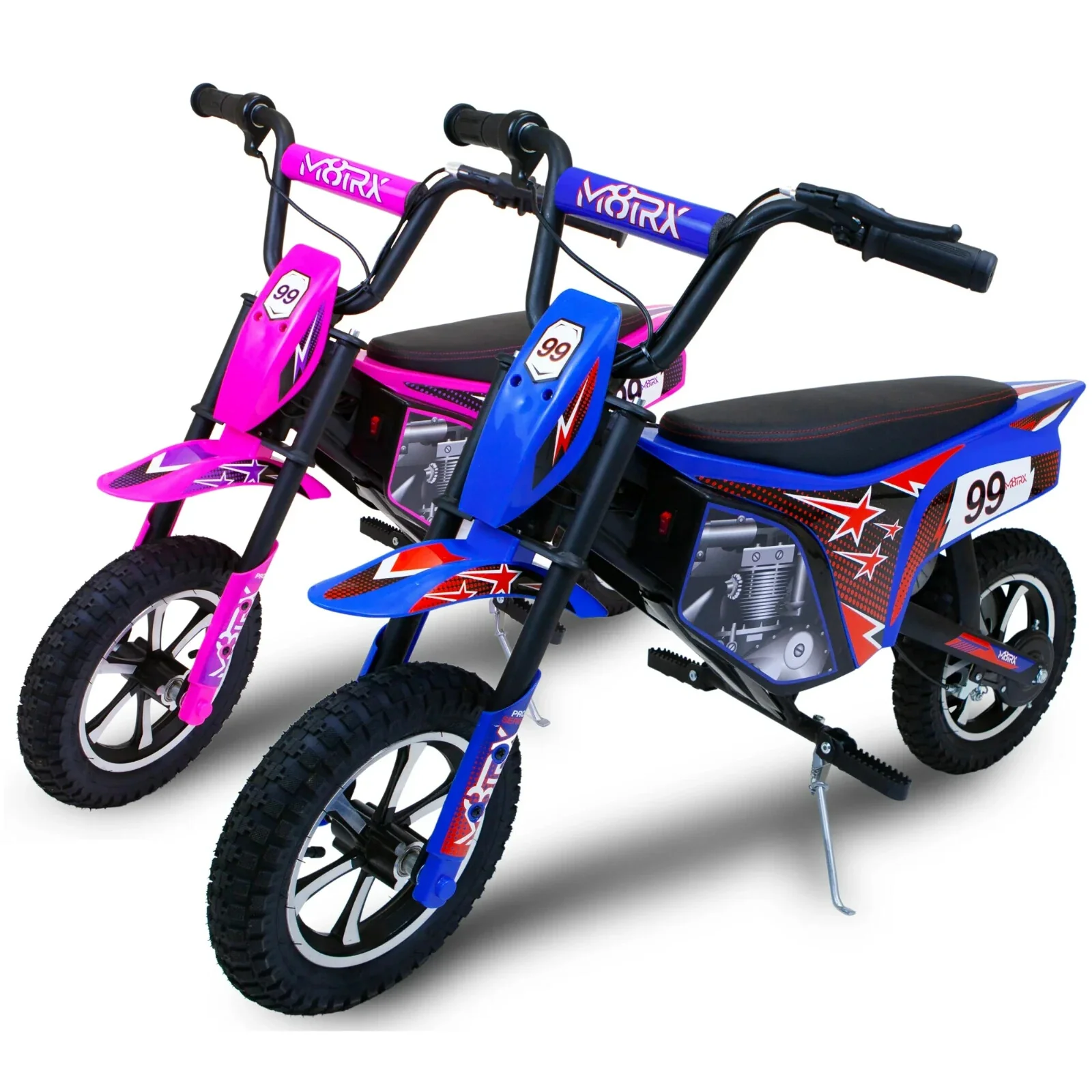 Blue 24V Electric Ride-On Dirt Bike Toy Motorcycle for Kids and Teens M8TRX - Image 8