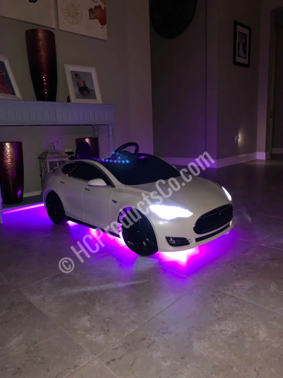 Bluetooth Controlled 10 Inch LED Light Kit for Kids Electric Cars - Image 4