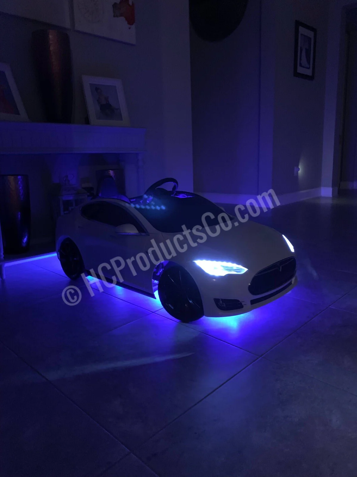 Bluetooth Controlled 18-Inch LED Light Kit for Kids Electric Cars - Image 4