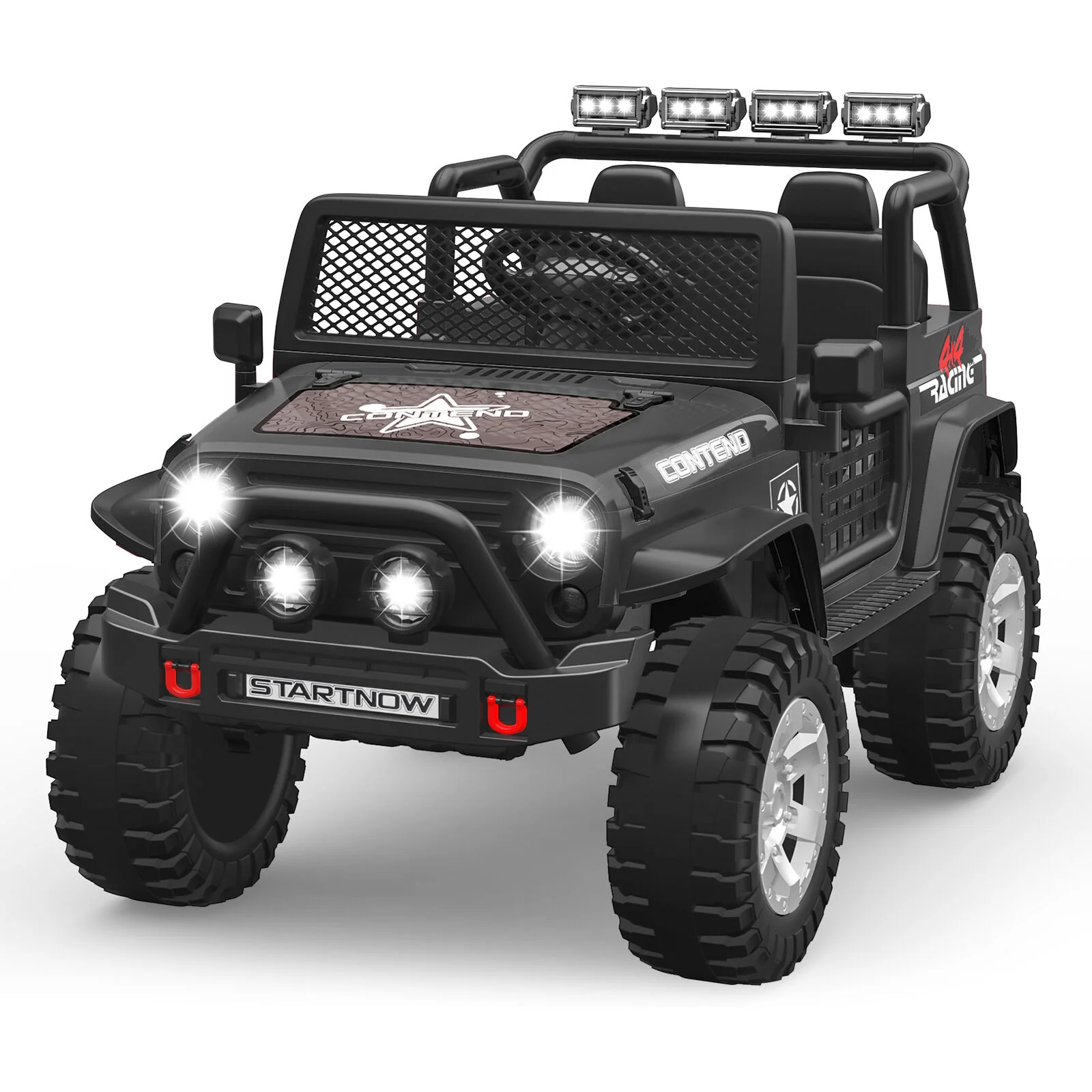 Bluetooth Remote Control 2-Seater Electric Ride On Jeep for Kids with USB Port
