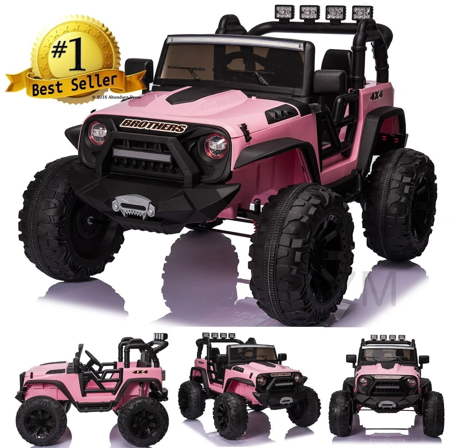 Bluetooth Remote Control 24V Electric Kids Ride On Jeep with USB - Made in the USA - Image 9