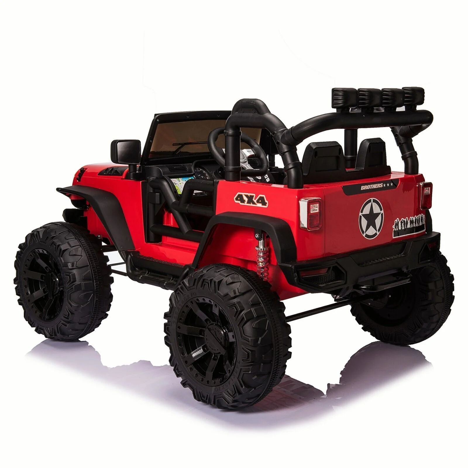 Bluetooth Remote Control Kids Ride On Jeep with 24V Battery and USB Connectivity - Perfect Gift for Young Adventurers - Image 22