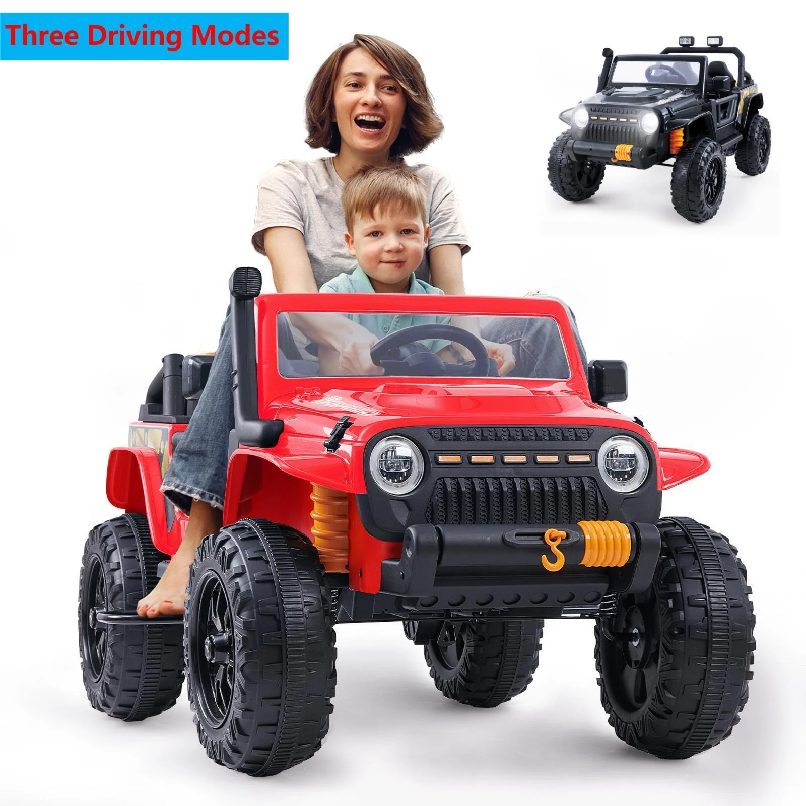 Bluetooth Ride-On Truck for Kids with Remote Control and LED Lights - Perfect for Parent-Child Bonding! - Image 14