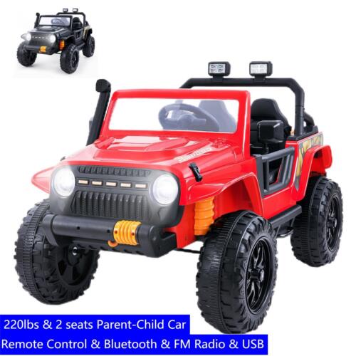 Bluetooth Ride-On Truck for Kids with Remote Control and LED Lights - Perfect for Parent-Child Bonding! - Image 2