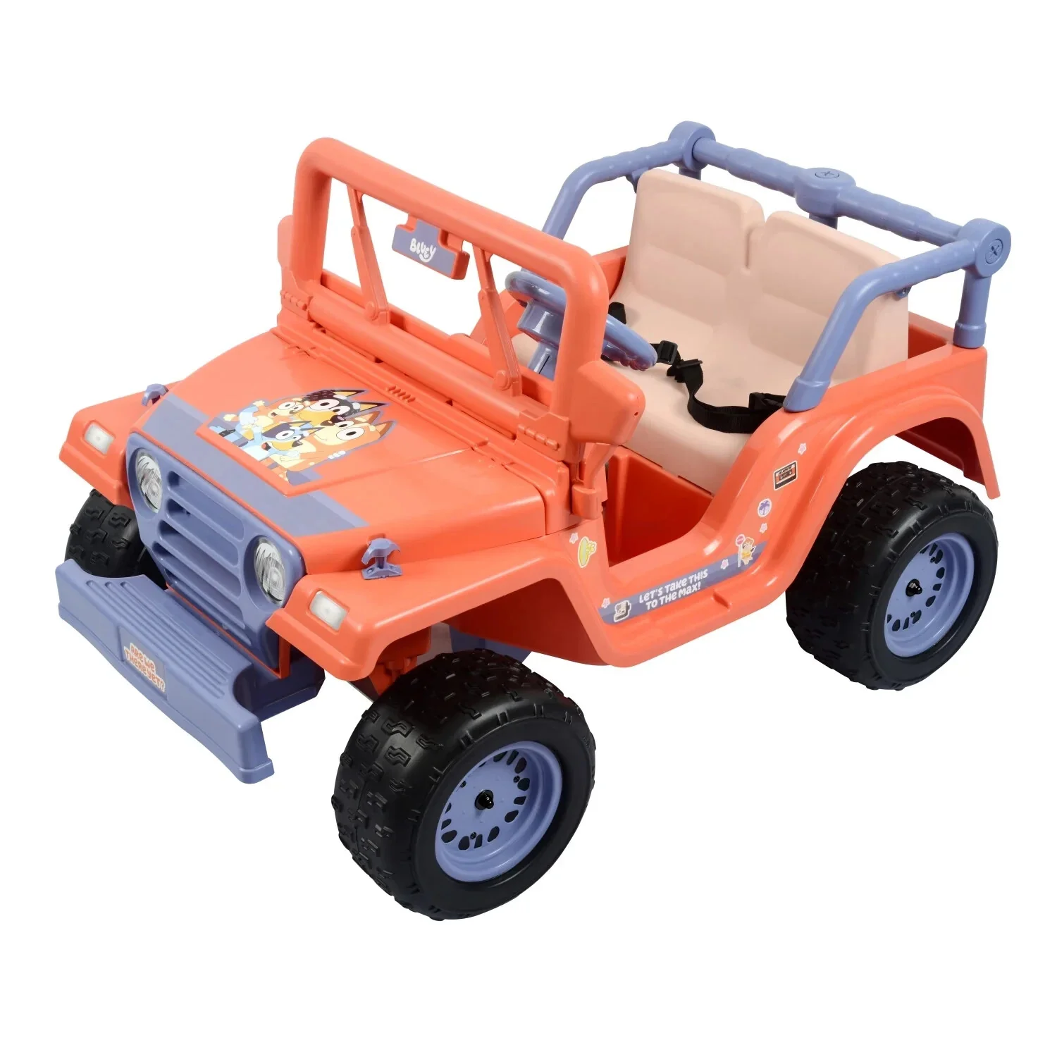Bluey 12V Battery-Powered 4-Wheeler Ride-On Car with Songs for Ages 3 and Up - Image 5