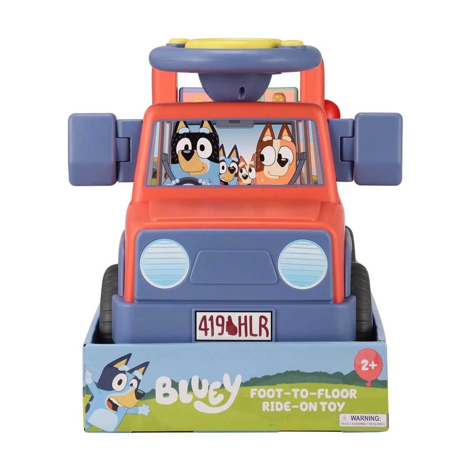 Bluey Interactive Foot-to-Floor Push Ride-On Car for Toddlers Ages 1–3 - Image 8