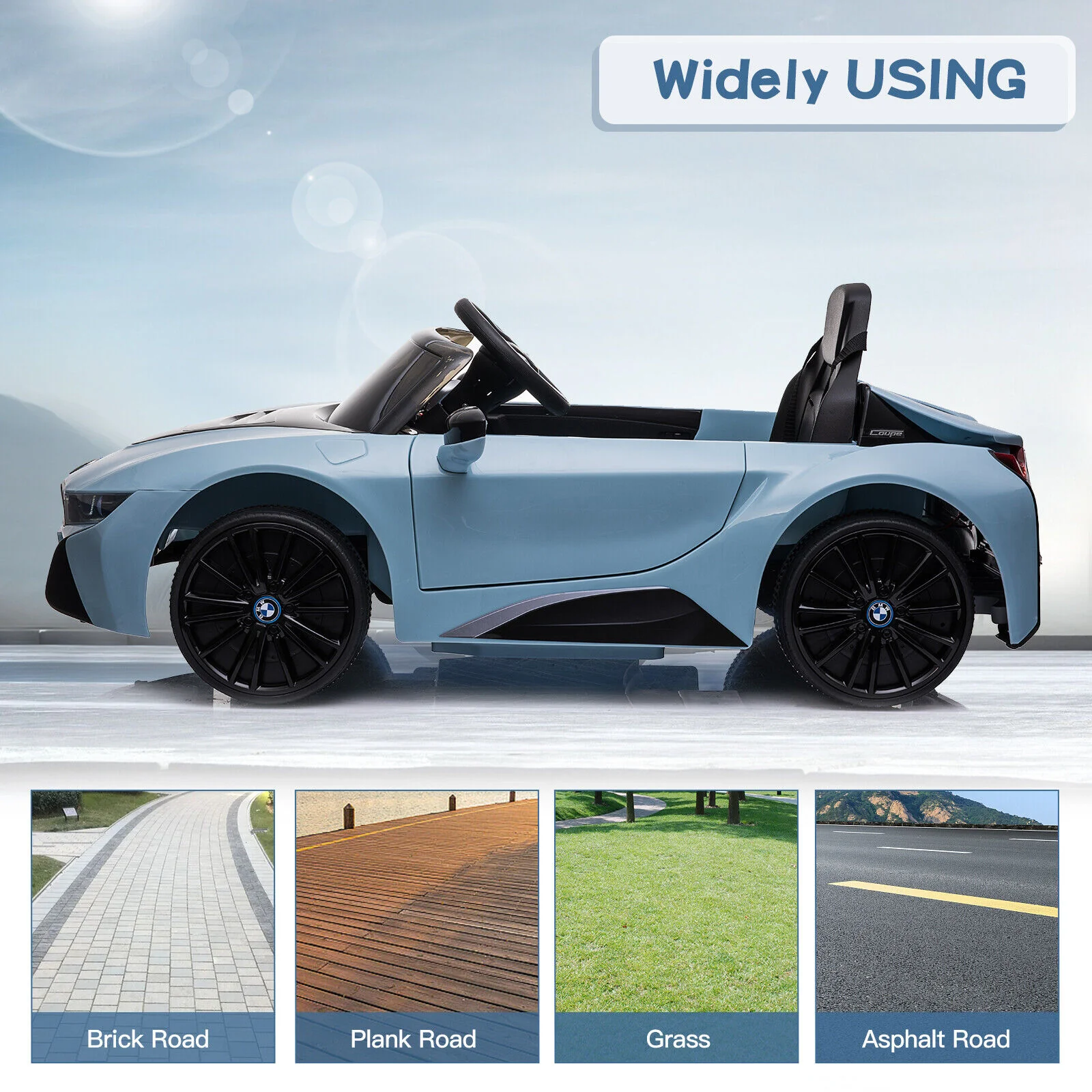 BMW i8 Electric Ride-On Car for Kids with Remote Control - 12V Powered - Image 10
