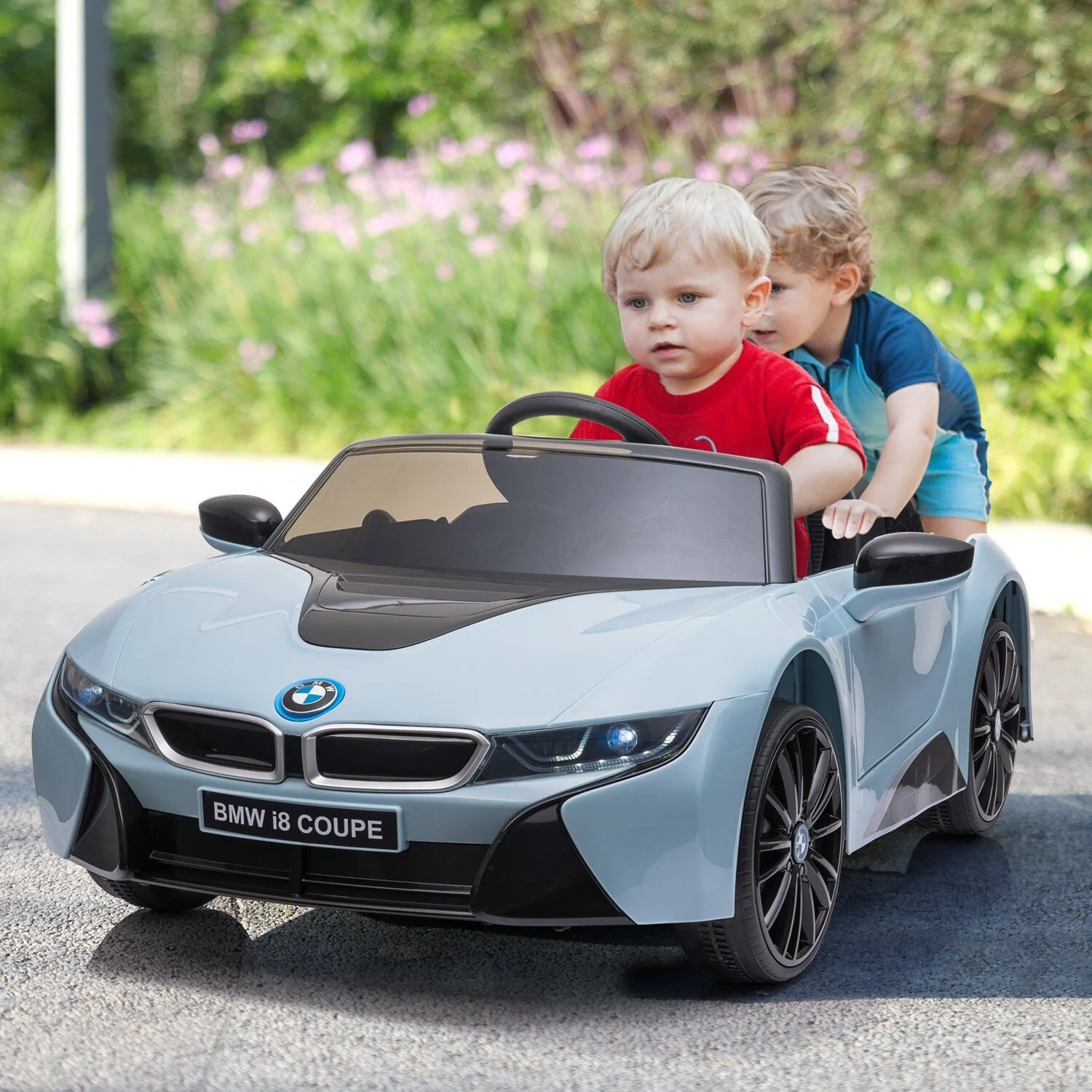 BMW I8 Licensed Electric Ride-On Car for Kids with Remote Control - 12V Powered Vehicle - Image 4