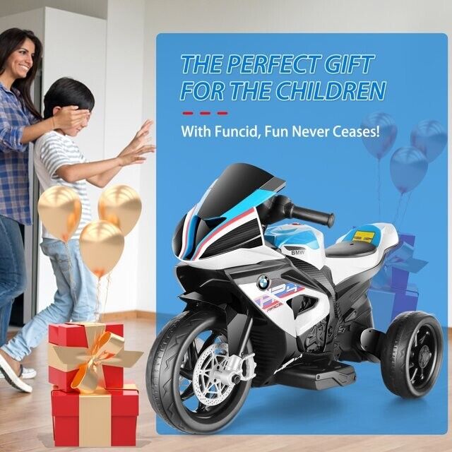 BMW Kids 12V Electric Motorcycle Ride-On Toy - Black - Image 8