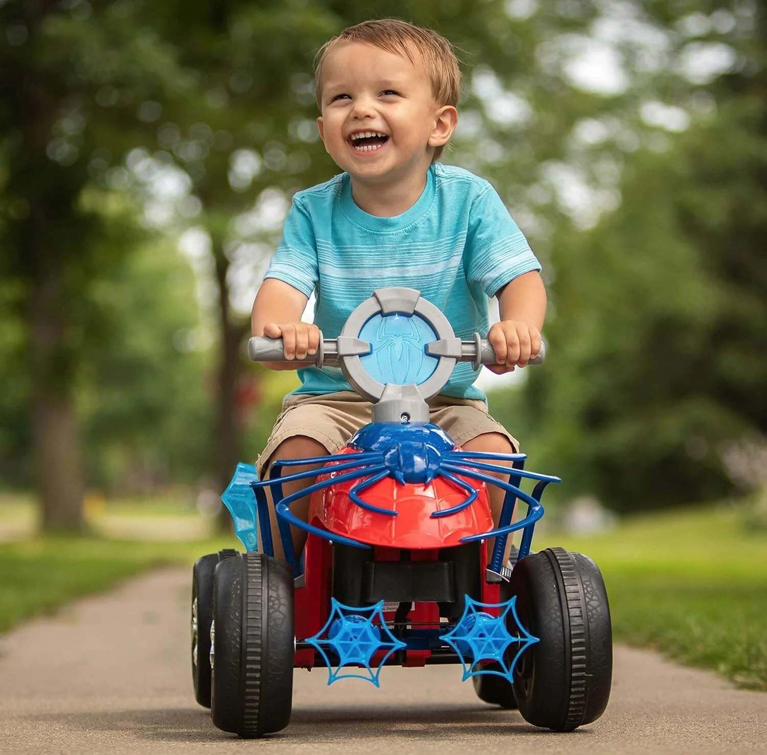 Spider-Man Toddler Quad Ride-On with Rechargeable Battery for Ages 18-30 Months - Image 4