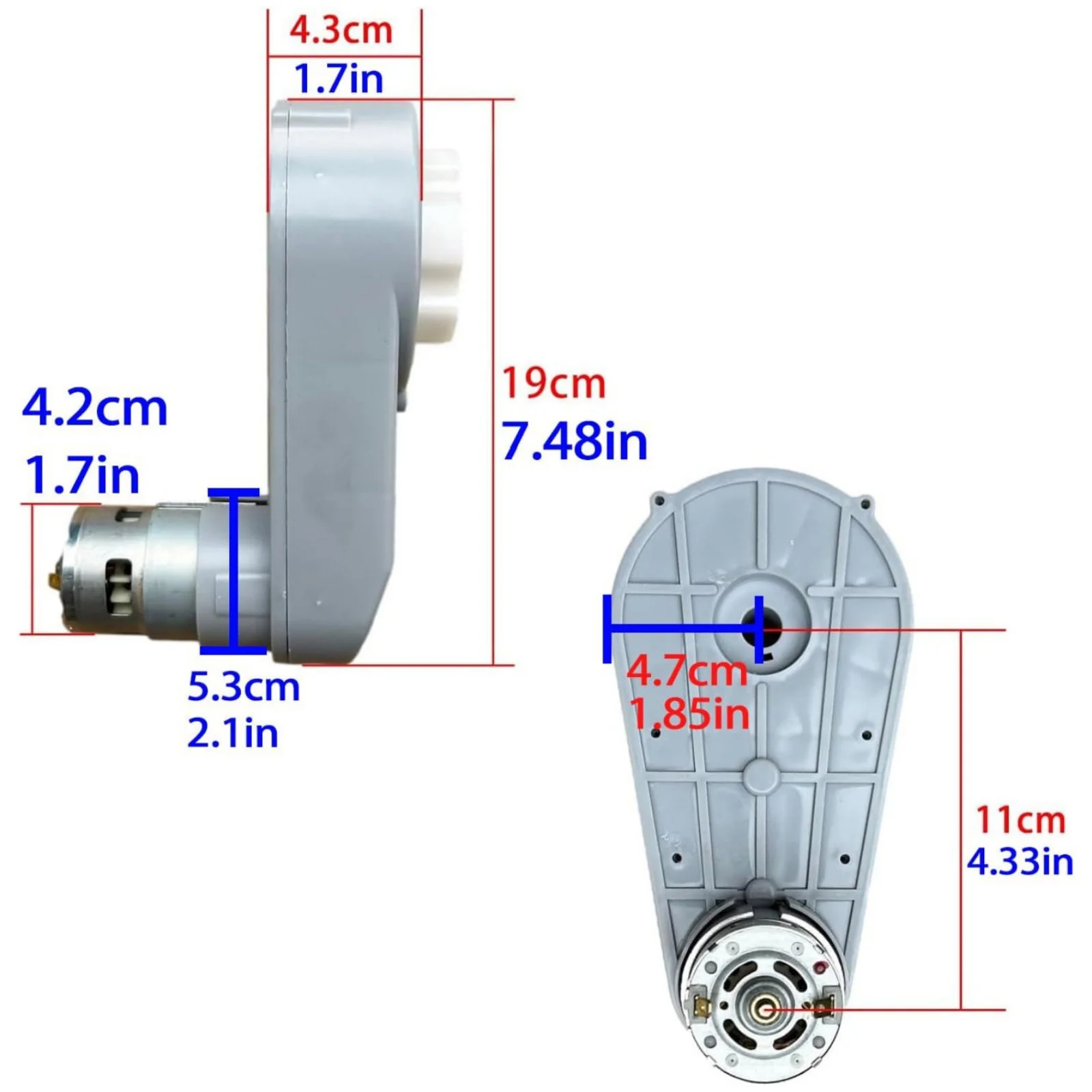 RS775 24V High-Speed Motor Gearbox for Power Wheels Electric Rides - Image 15