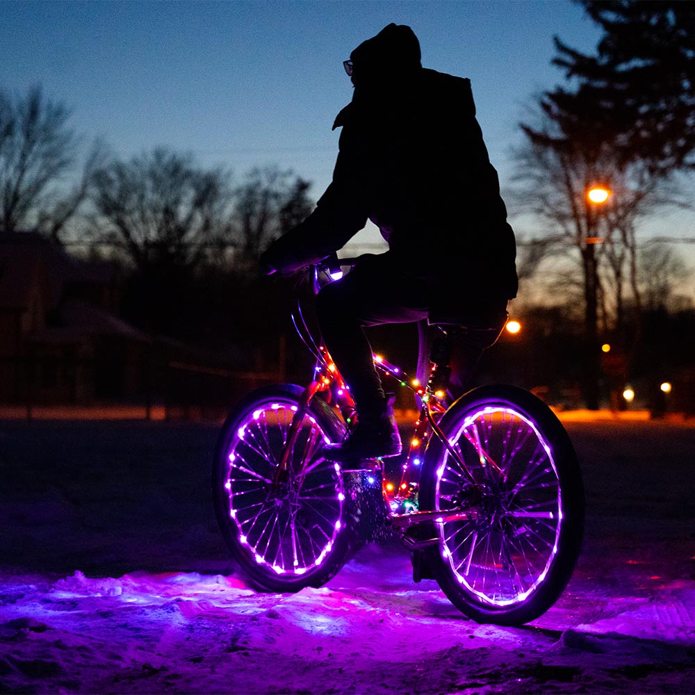 Rainbow Battery-Powered LED Wheel Lights for Bike Ride-Ons - Image 5