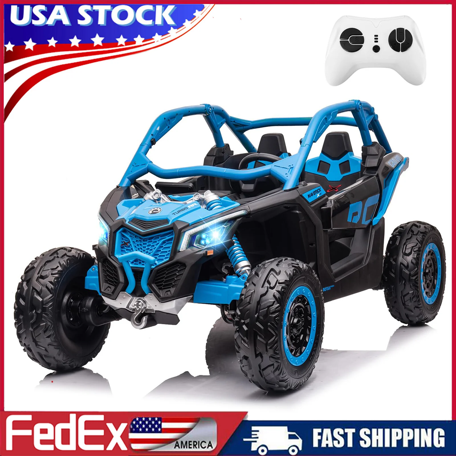 24V Licensed Can-Am Kids Electric 4WD Off-Road Ride-On UTV Car Toy - Image 8
