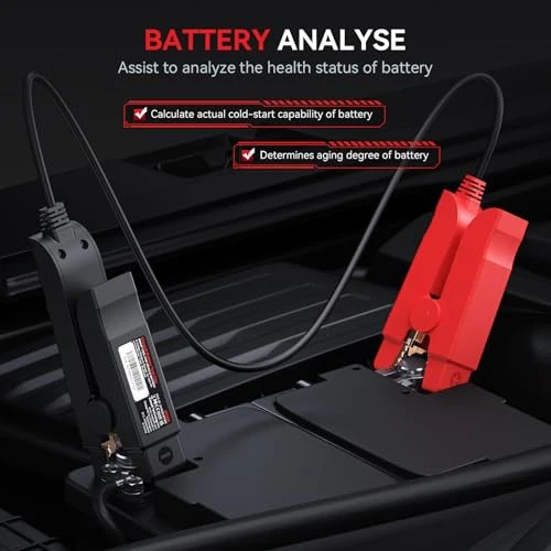 Wireless BT Battery Tester Clip for 9V-30V Car Batteries, 100-2000 CCA Load - Image 5