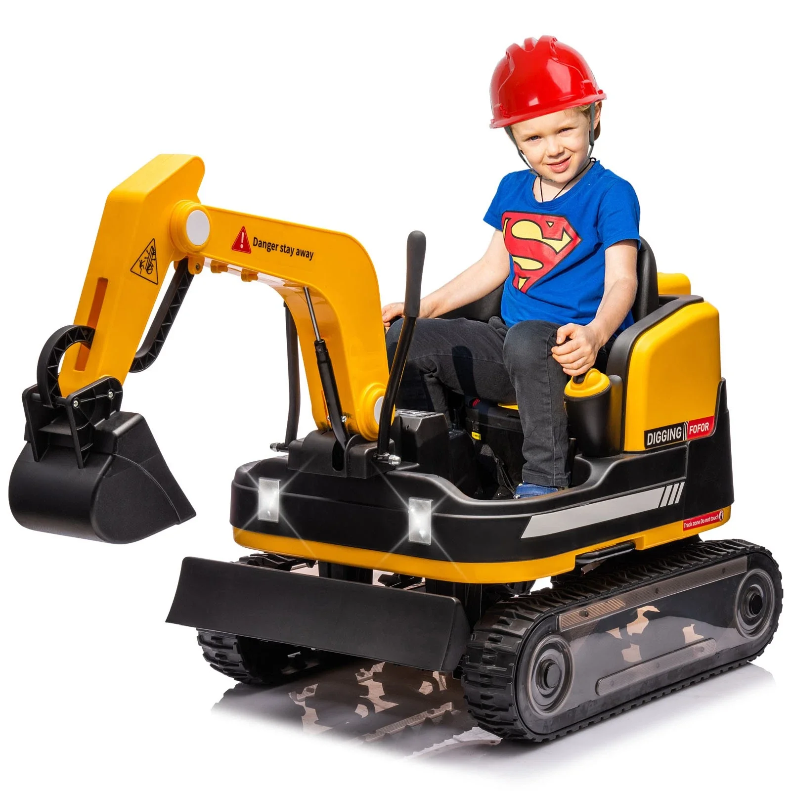 12-Volt Kids Ride-On Bulldozer Toy Vehicle - Image 6