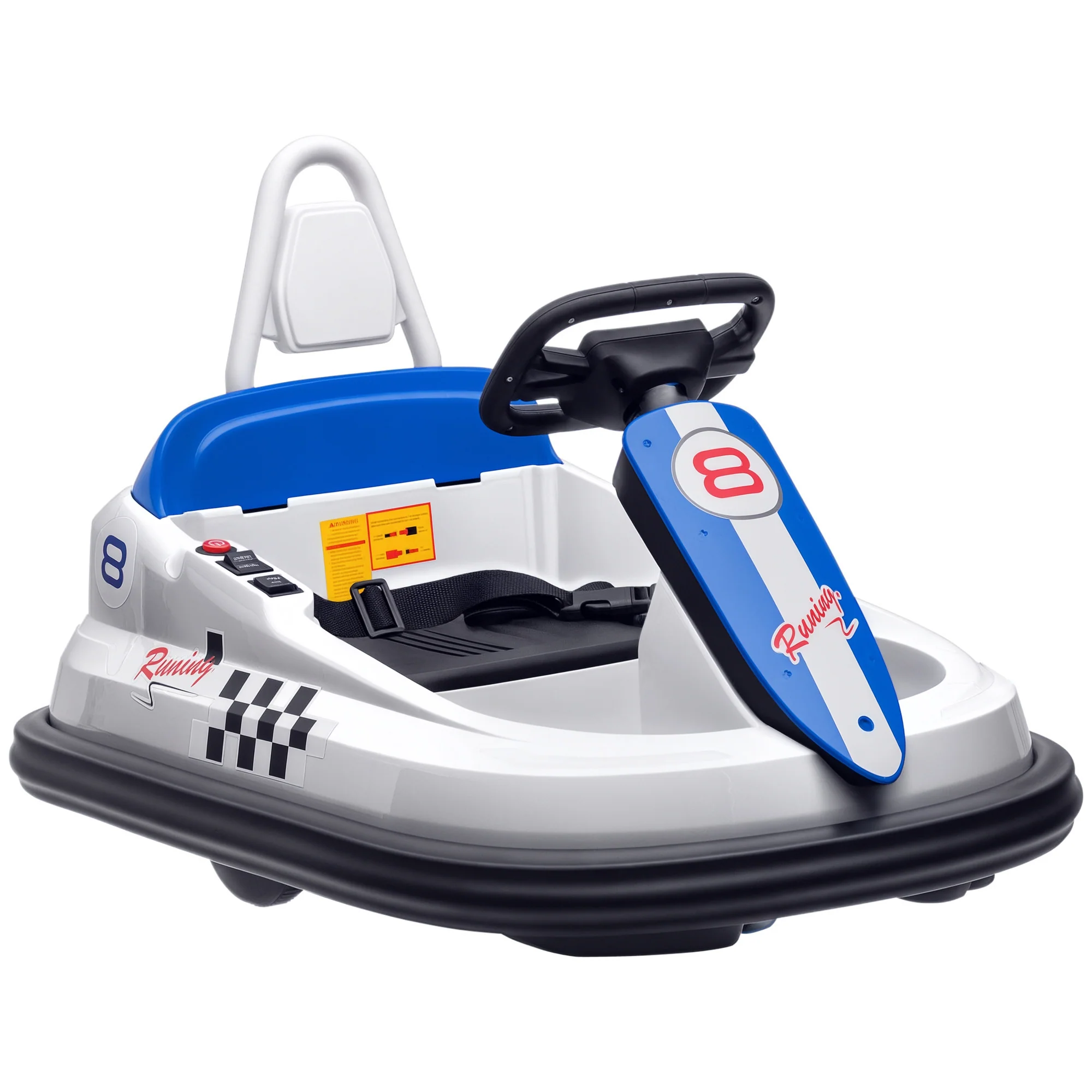 6V Electric Kids Ride-On Bumper Car with 360° Rotation - Image 15