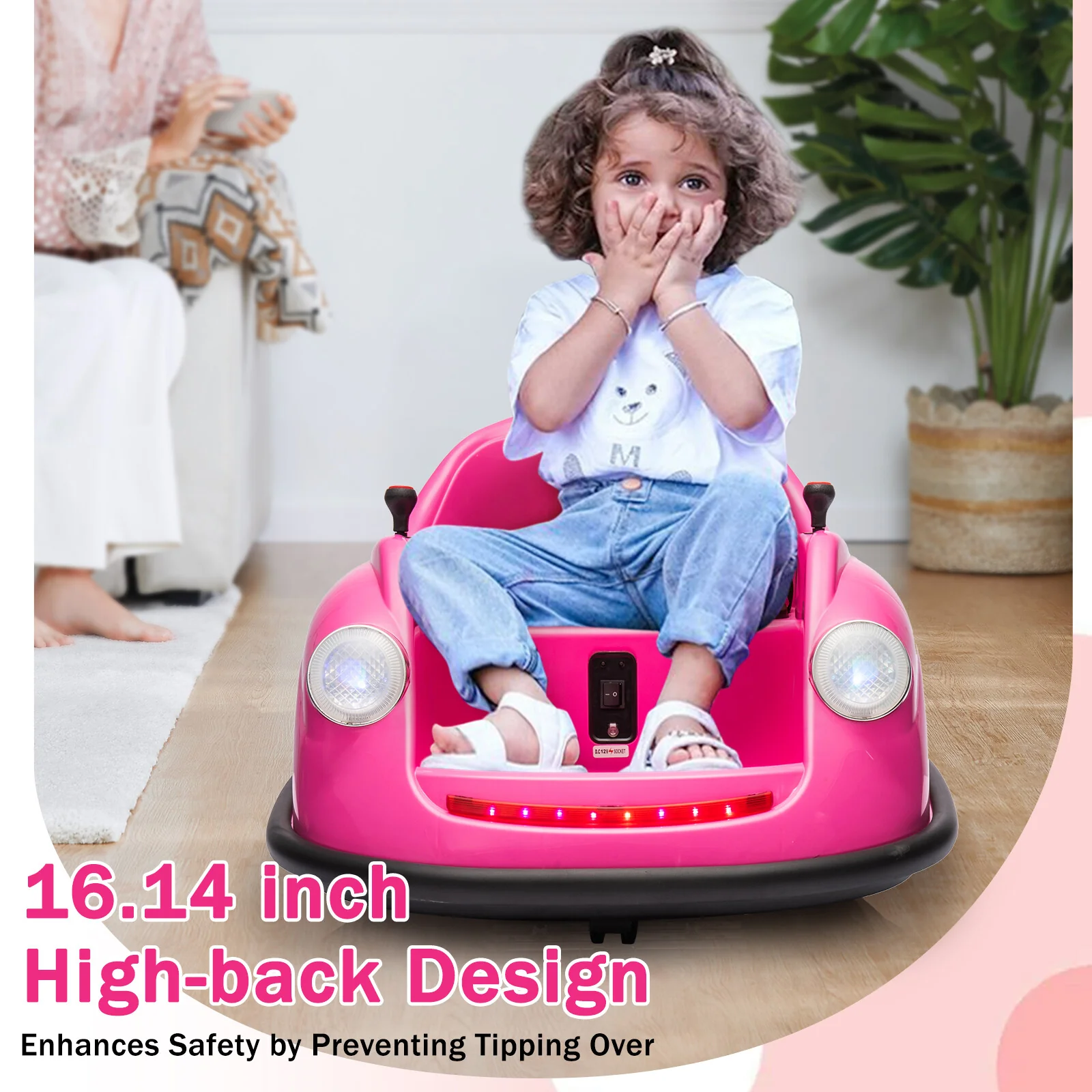 12V Electric Ride-On Bumper Car for Toddlers with Remote Control - Image 21