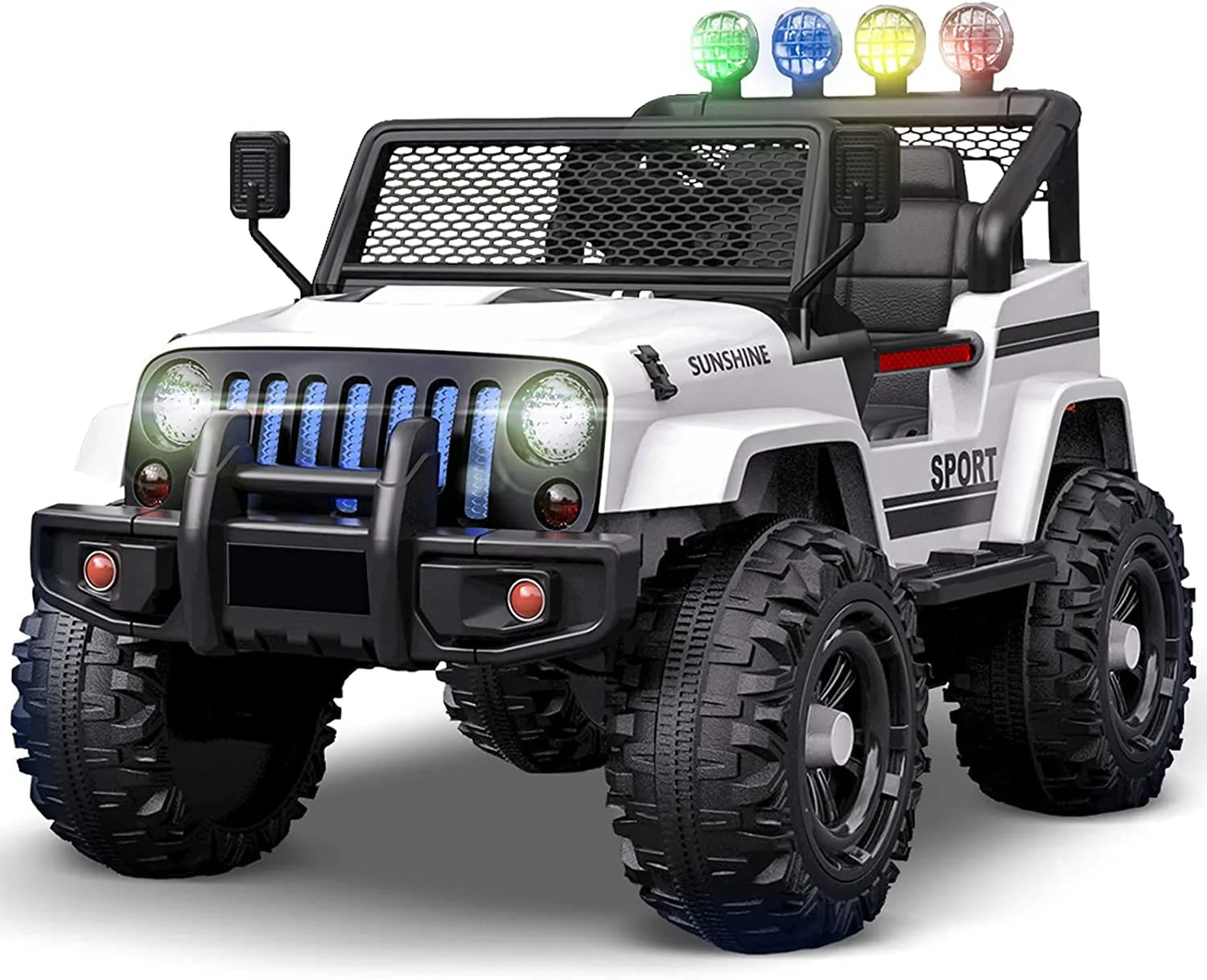 Camouflage Remote Control Ride-On Car with Spring Suspension for Kids - Image 2