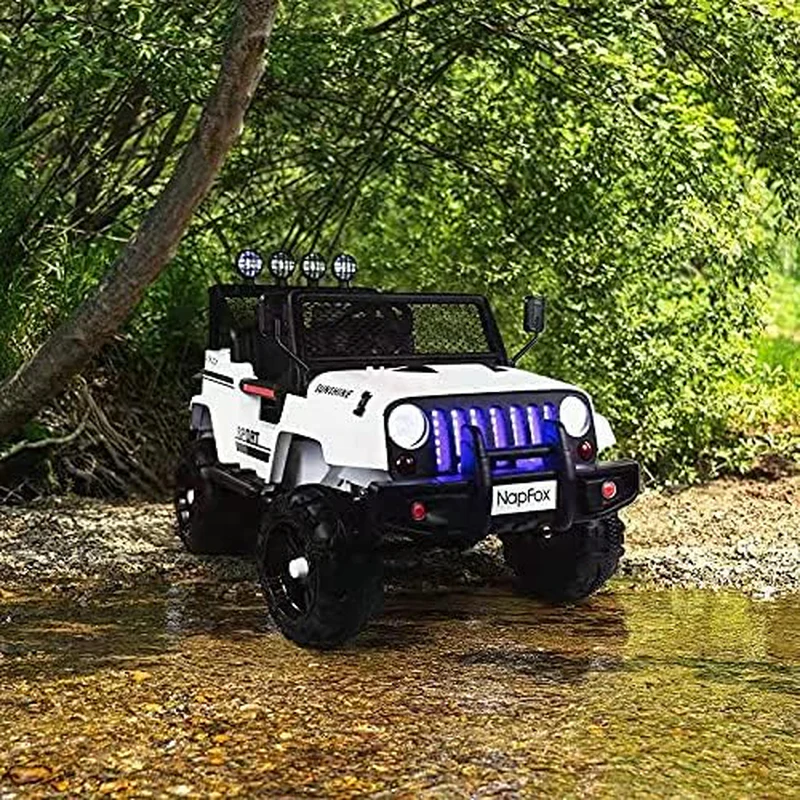 Camouflage Remote Control Ride-On Car with Spring Suspension for Kids - Image 9