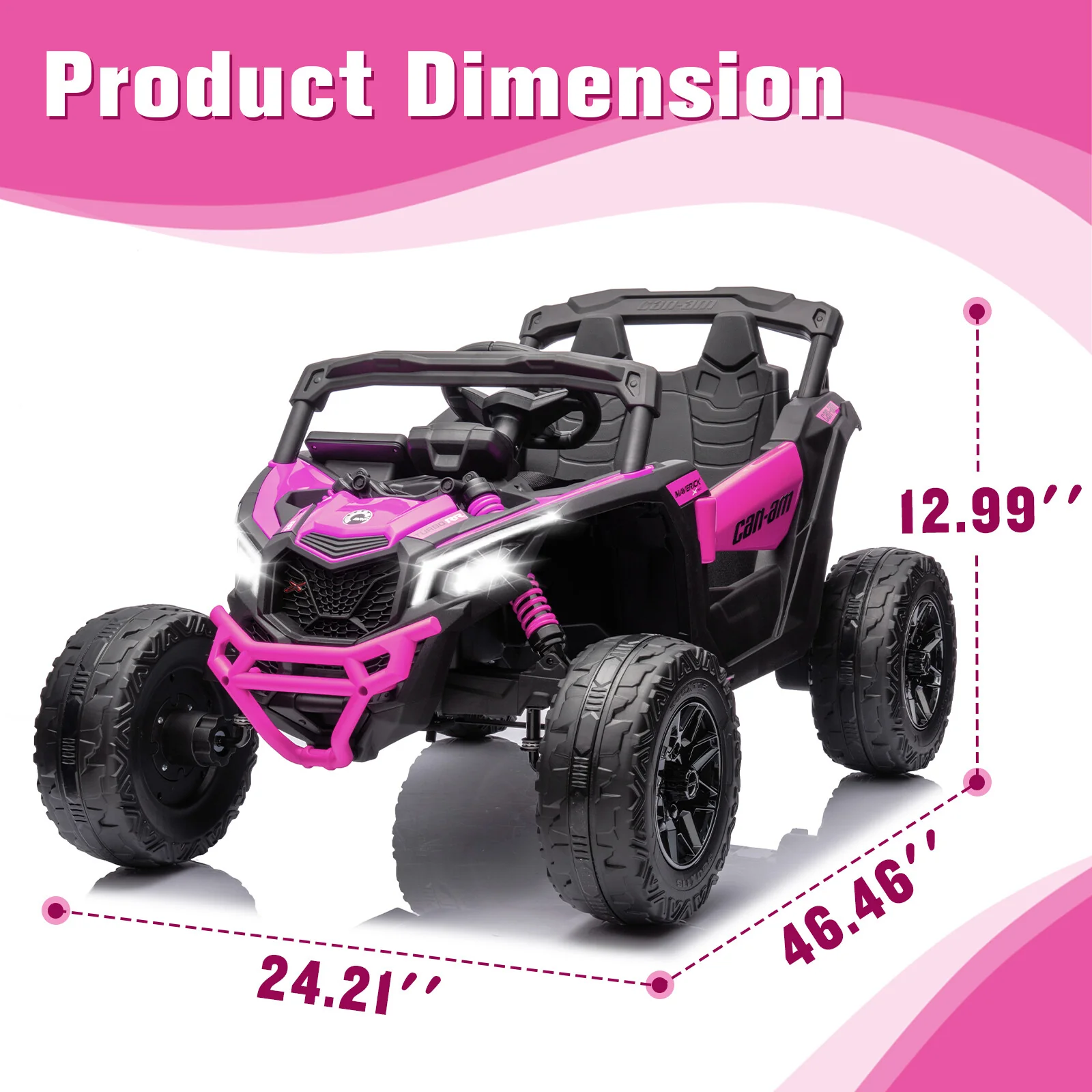 24V Electric Kids Ride-On UTV 4-Wheeler Off-Road Vehicle with Remote Control - Image 6