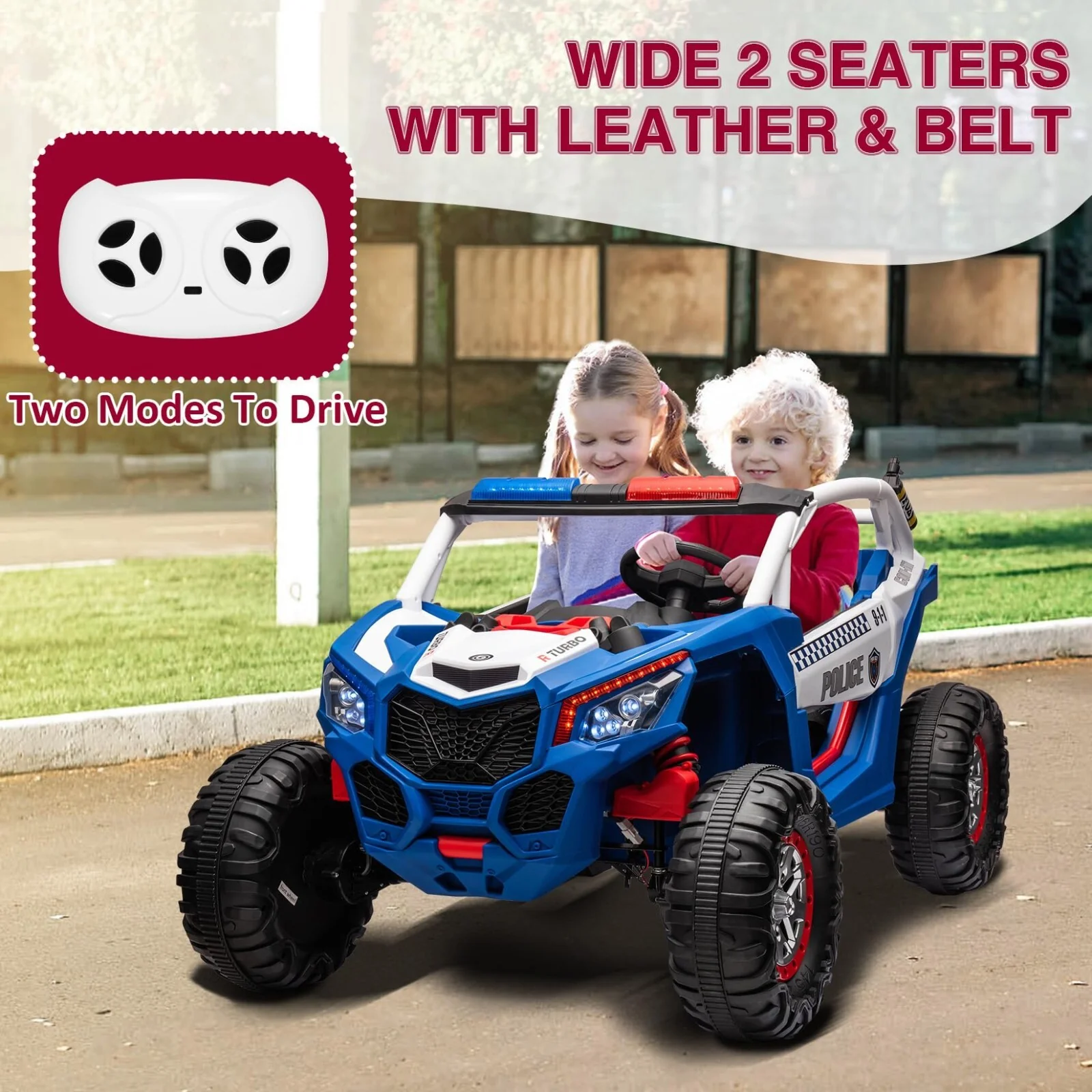 24V Electric Kids Ride-On UTV Car with Remote Control 4-Wheeler Off-Road Vehicle - Image 30