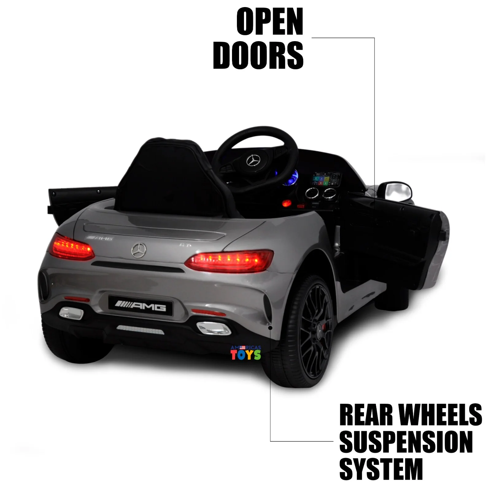 Licensed Mercedes-Benz Kids Remote Control Car in Multiple Colors - Image 4