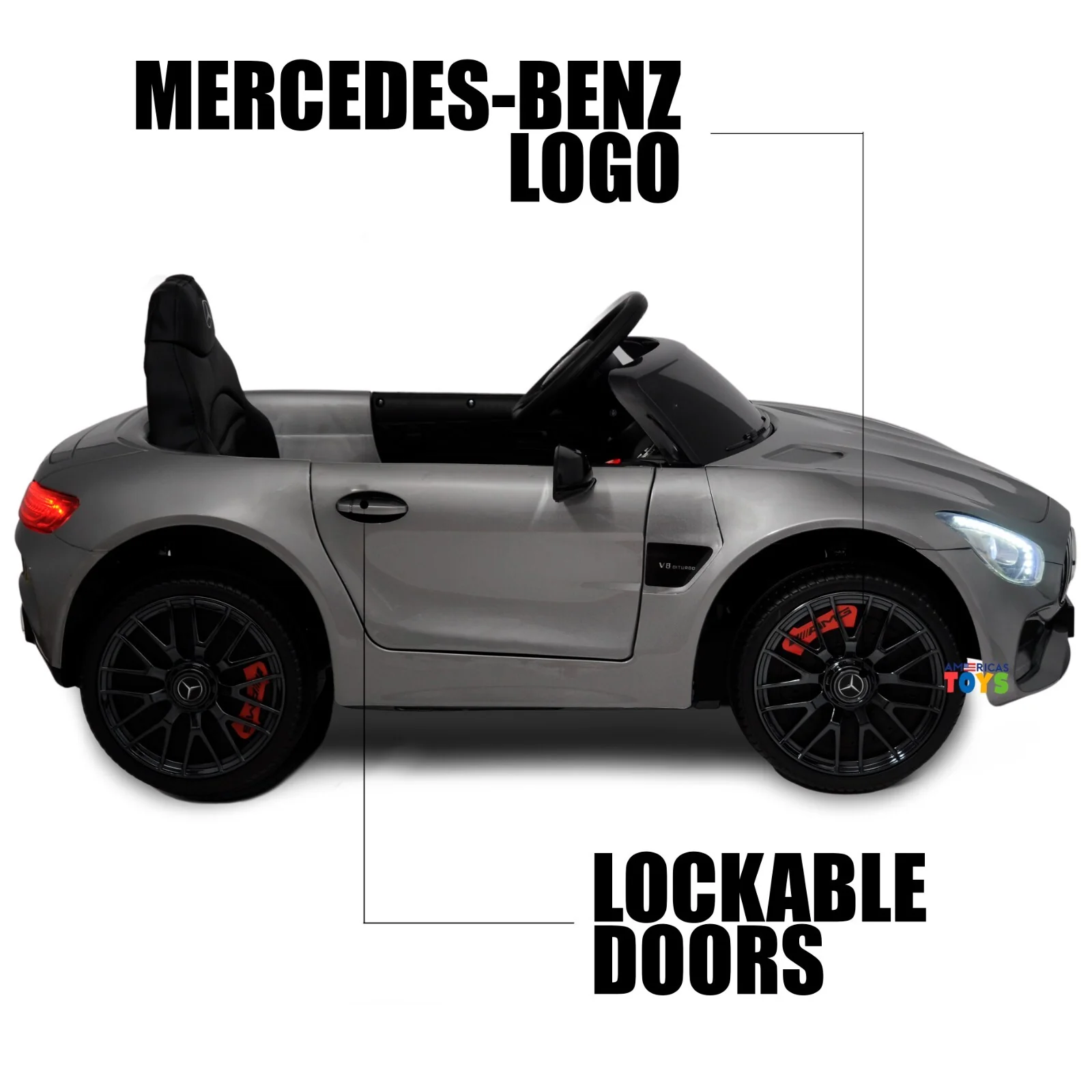 Licensed Mercedes-Benz Kids Remote Control Car in Multiple Colors - Image 7