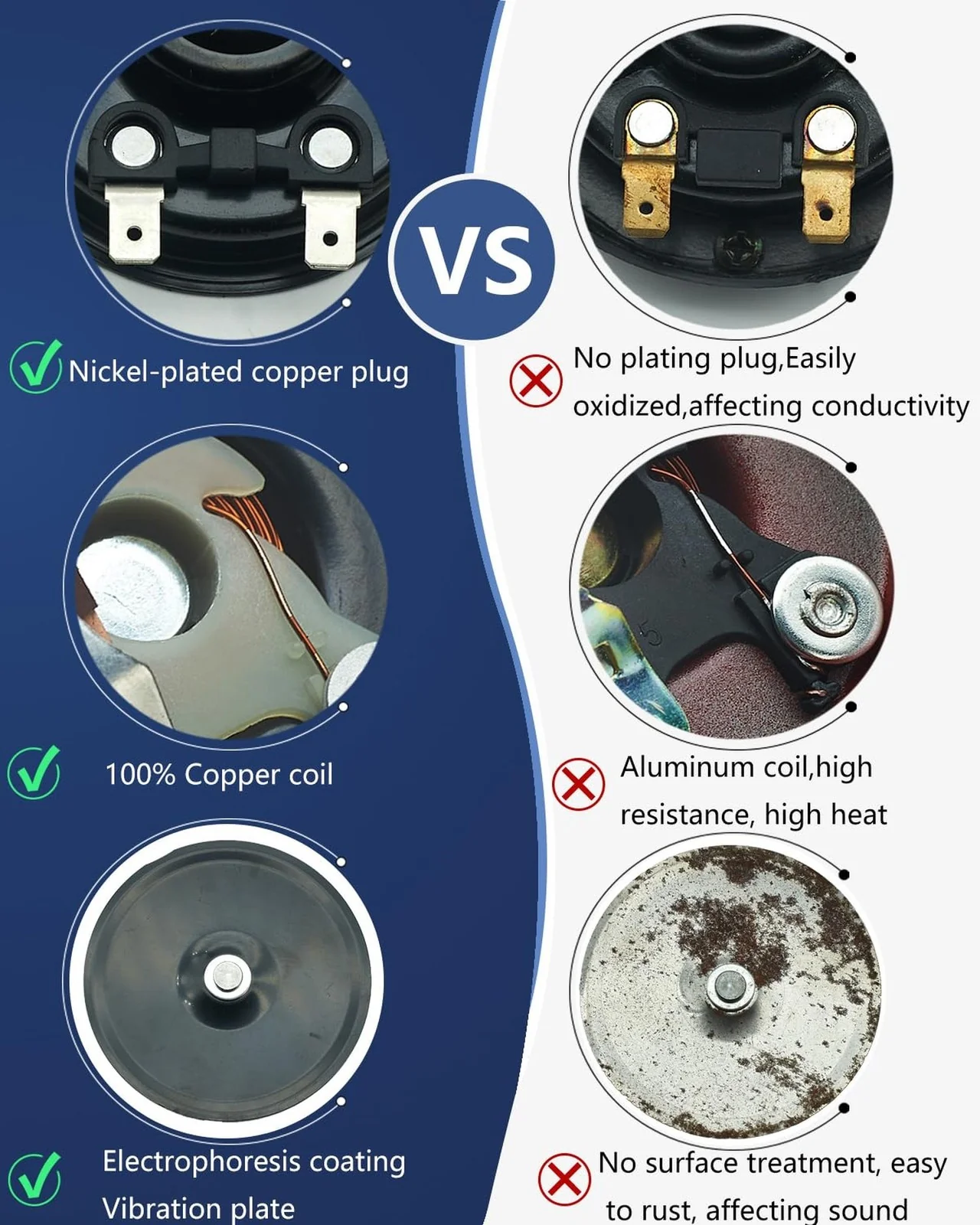 12V Electric Dual Tone Car Horn - Waterproof and Loud - Image 6
