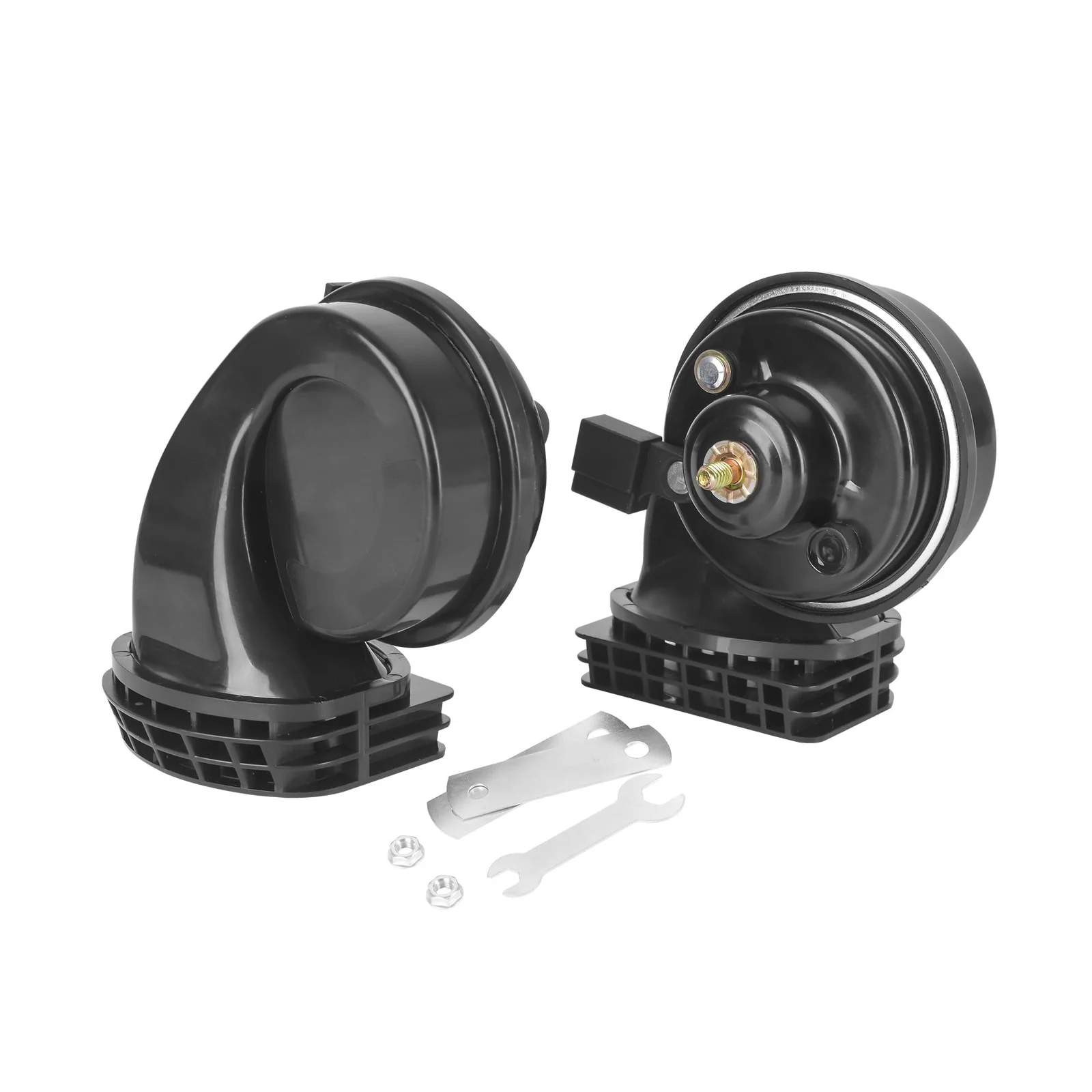 12V Dual Tone Waterproof Car Horn Assembly with Grill for Toyota – Loud Hi-Low Sound